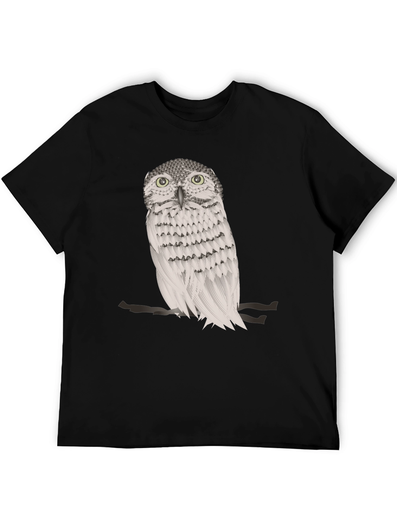 Owl Graphic Print Crew Neck T-Shirt