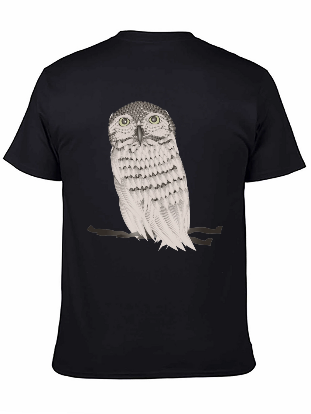 Owl Graphic Print Crew Neck T-Shirt