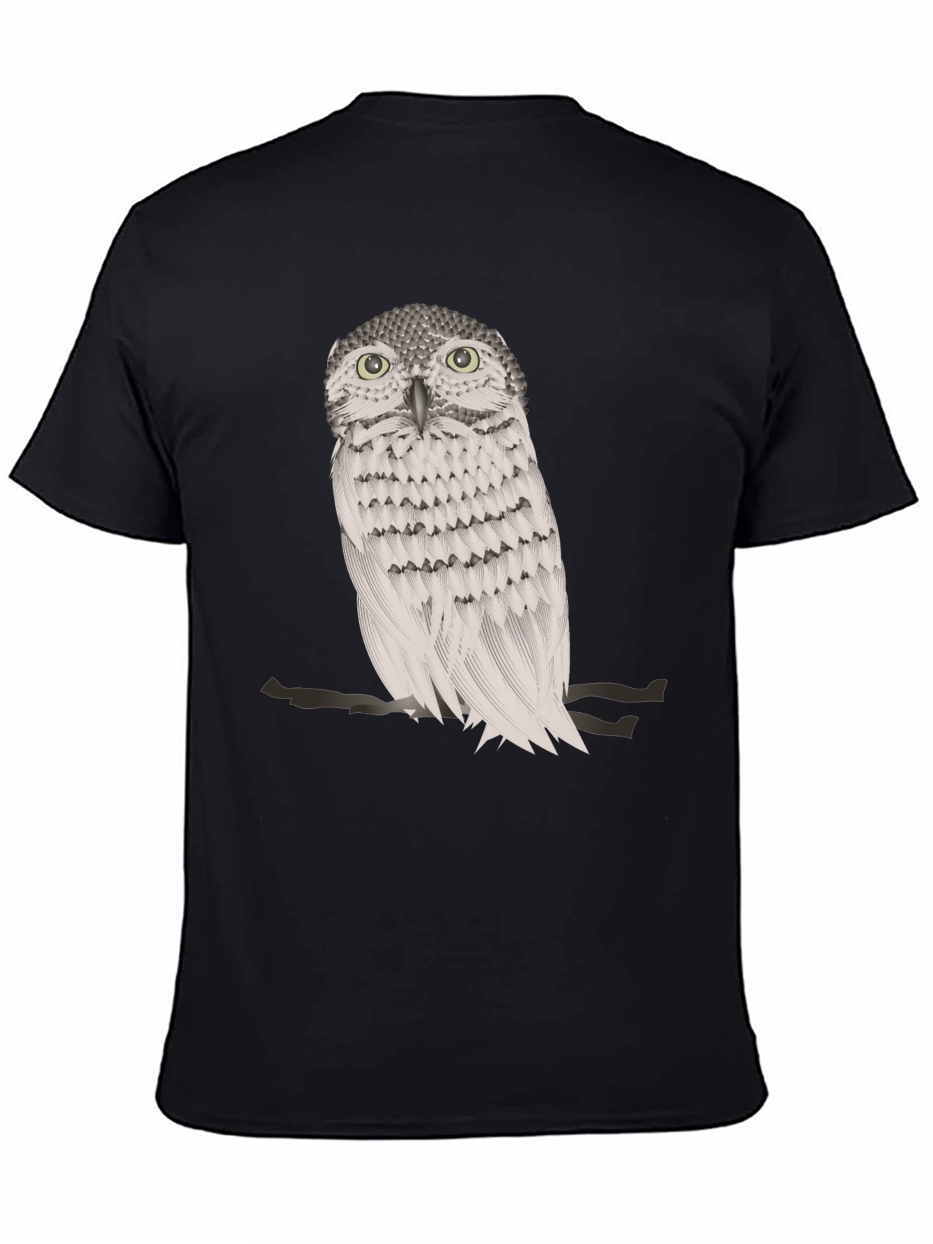 Owl Graphic Print Crew Neck T-Shirt