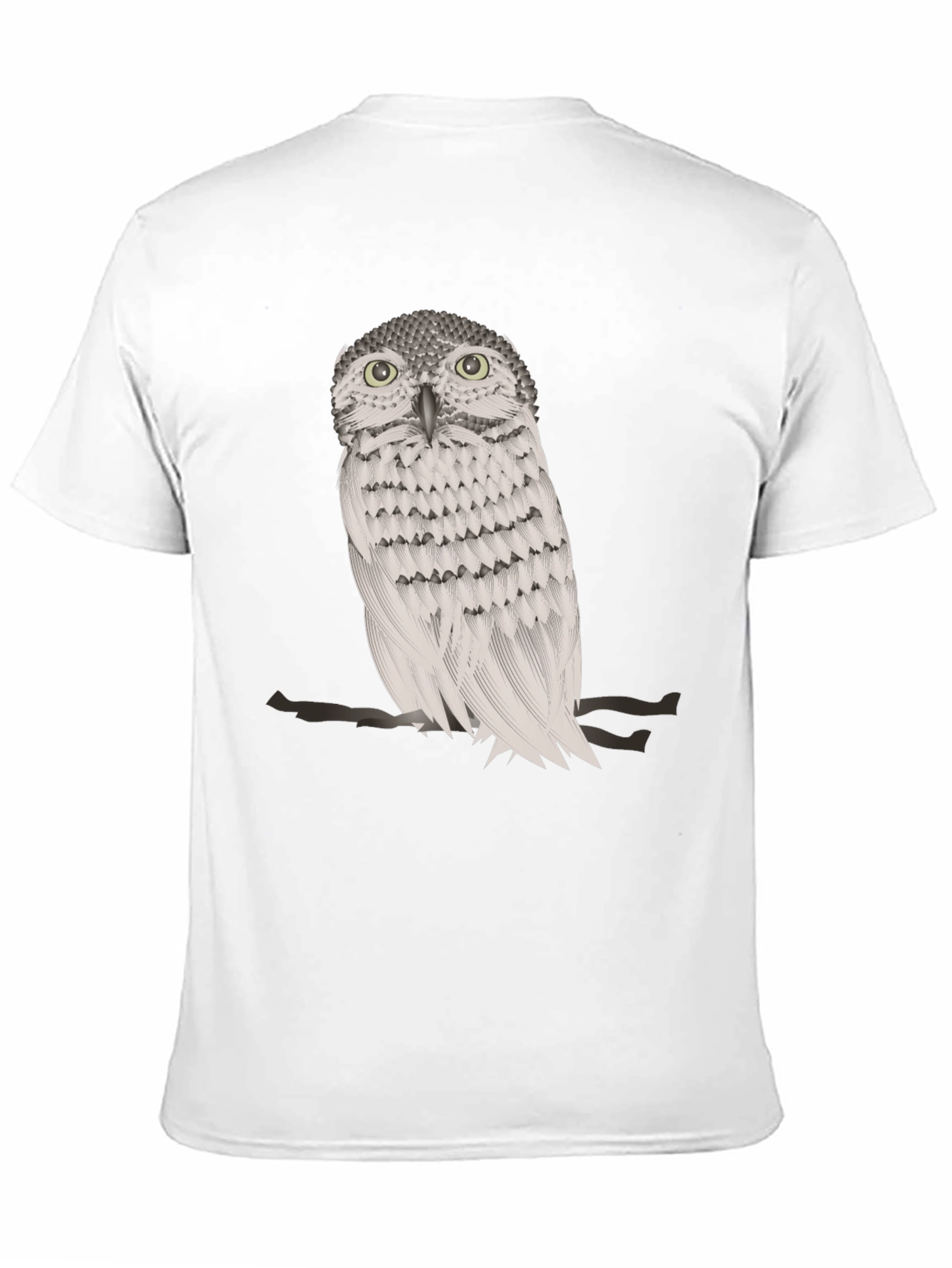 Owl Graphic Print Crew Neck T-Shirt