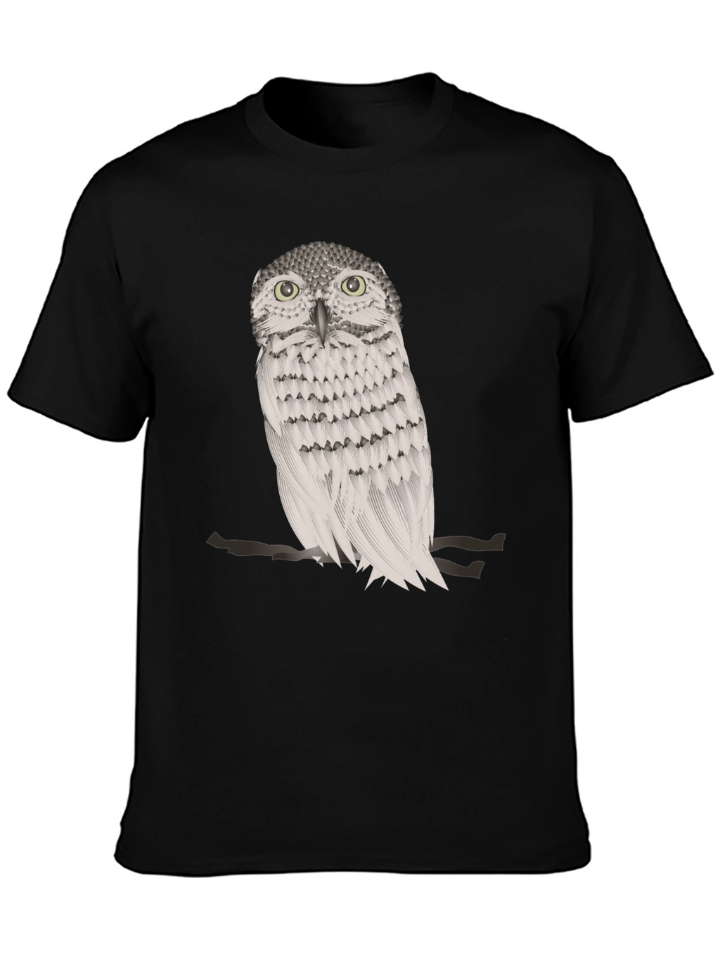Owl Graphic Print Crew Neck T-Shirt