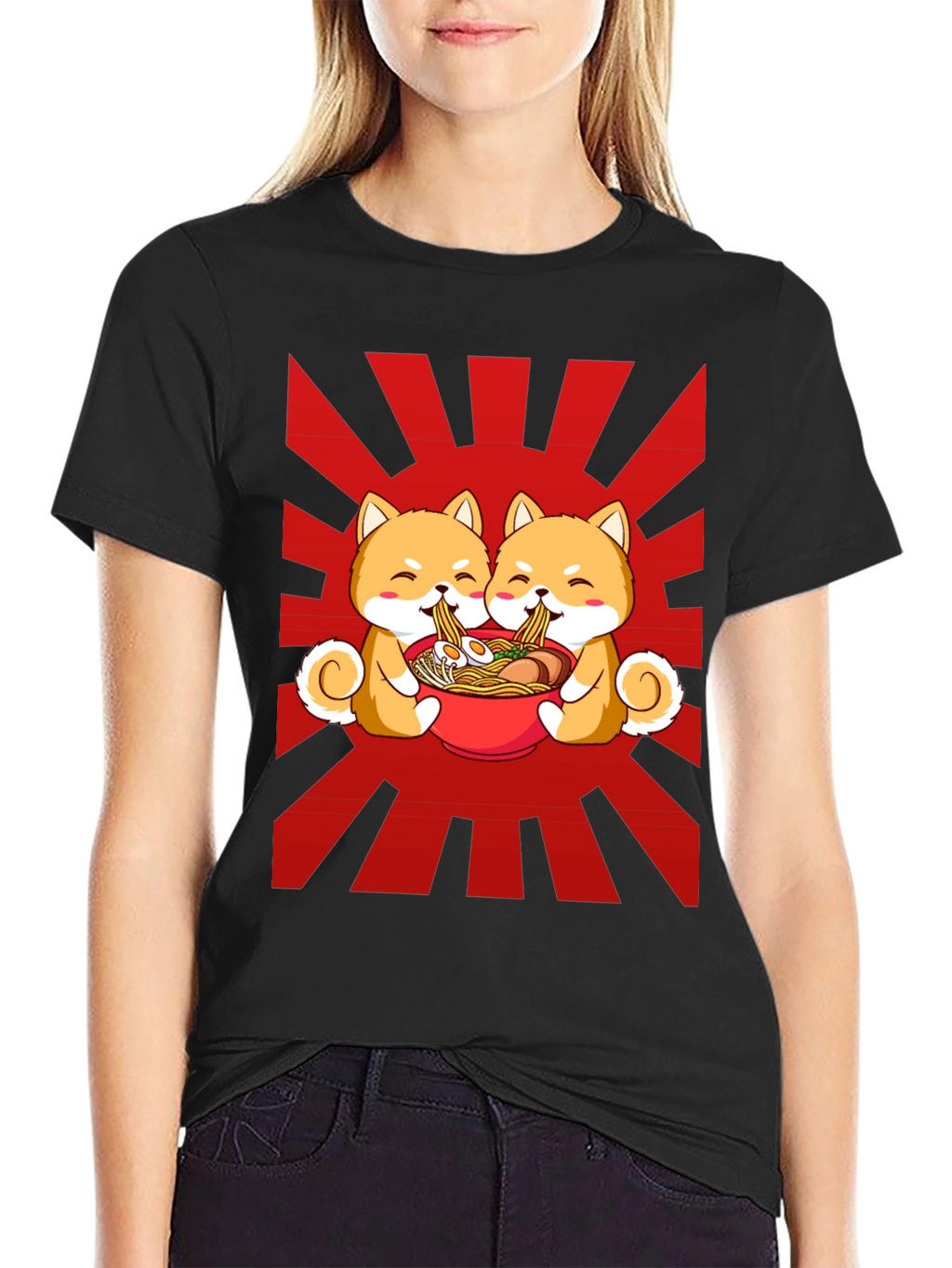 Shiba Ramen Black T-Shirt