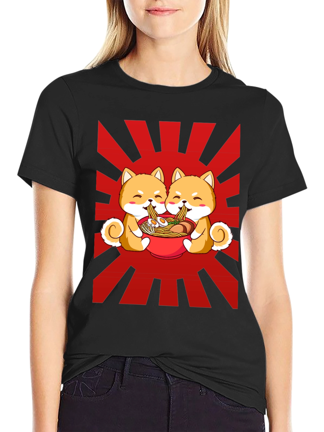 Shiba Ramen Black T-Shirt
