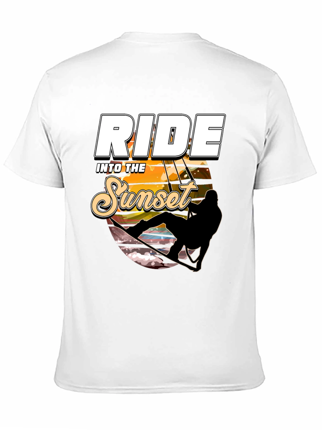Ride Into the Sunset Black Graphic Tee