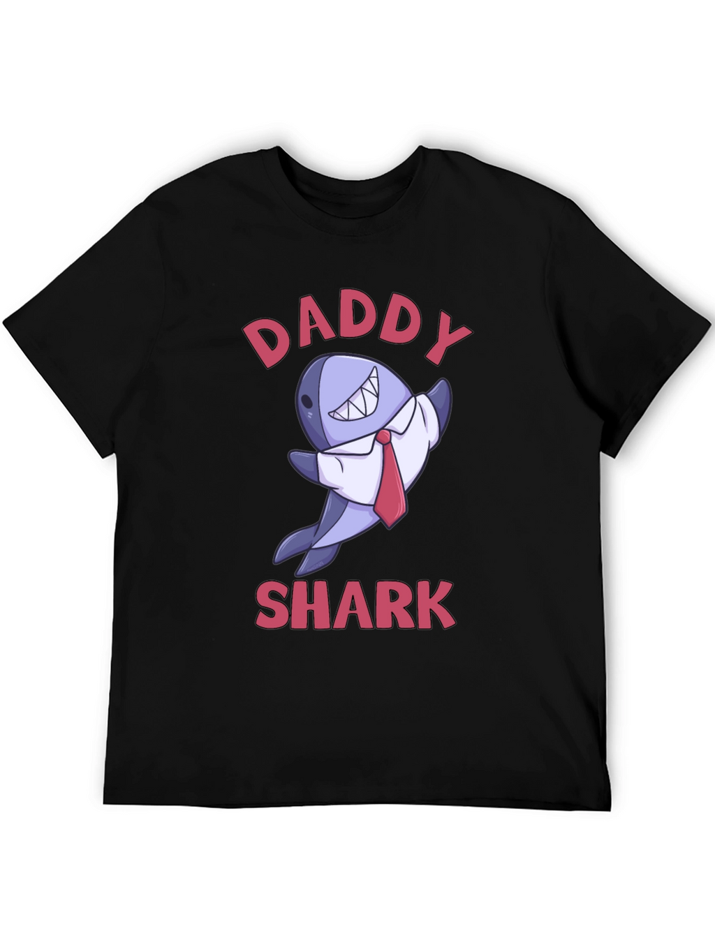 Daddy Shark Graphic T-Shirt - Black