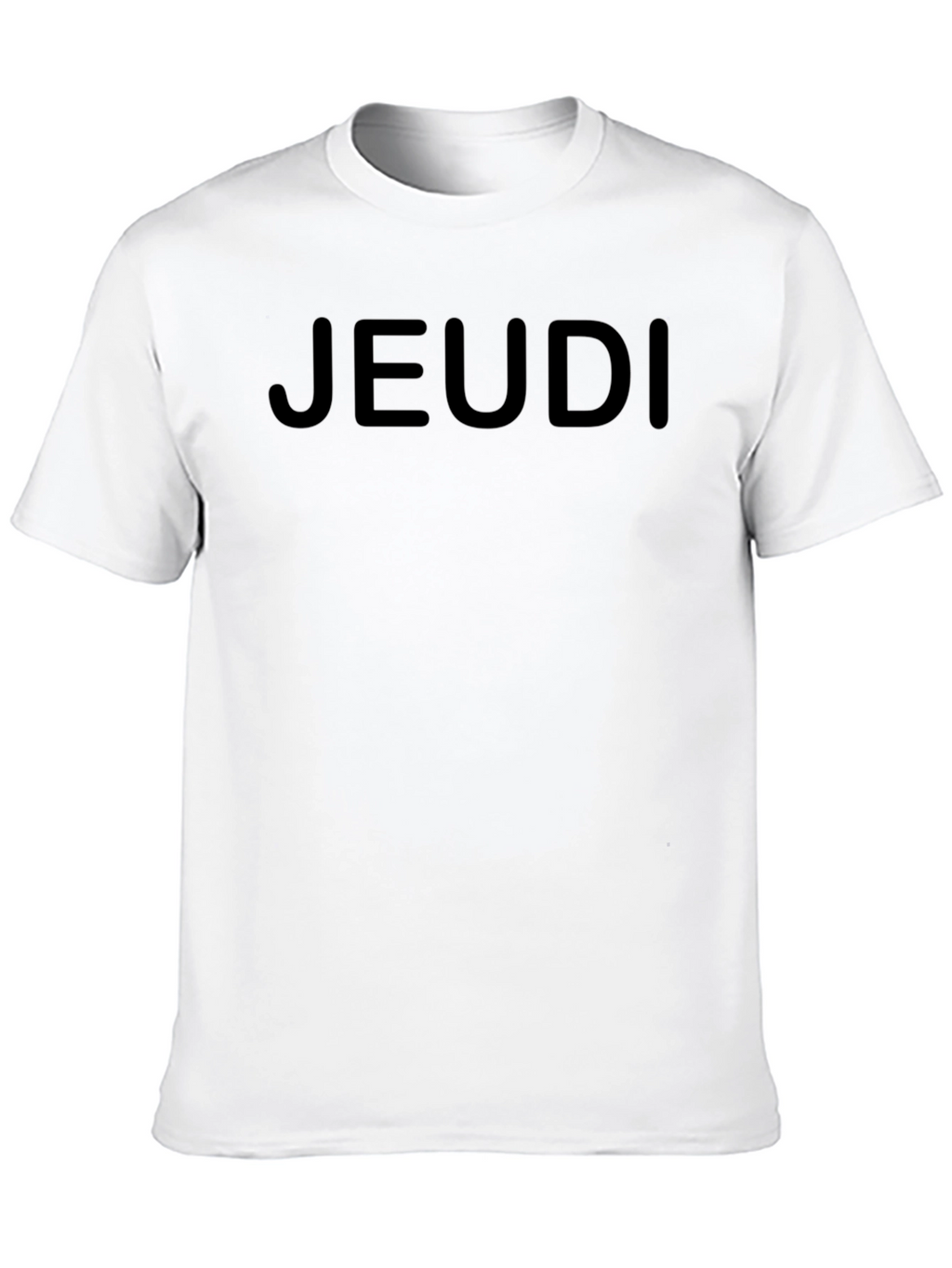 Jeudi Black Graphic Tee - Everyday Casual Wear