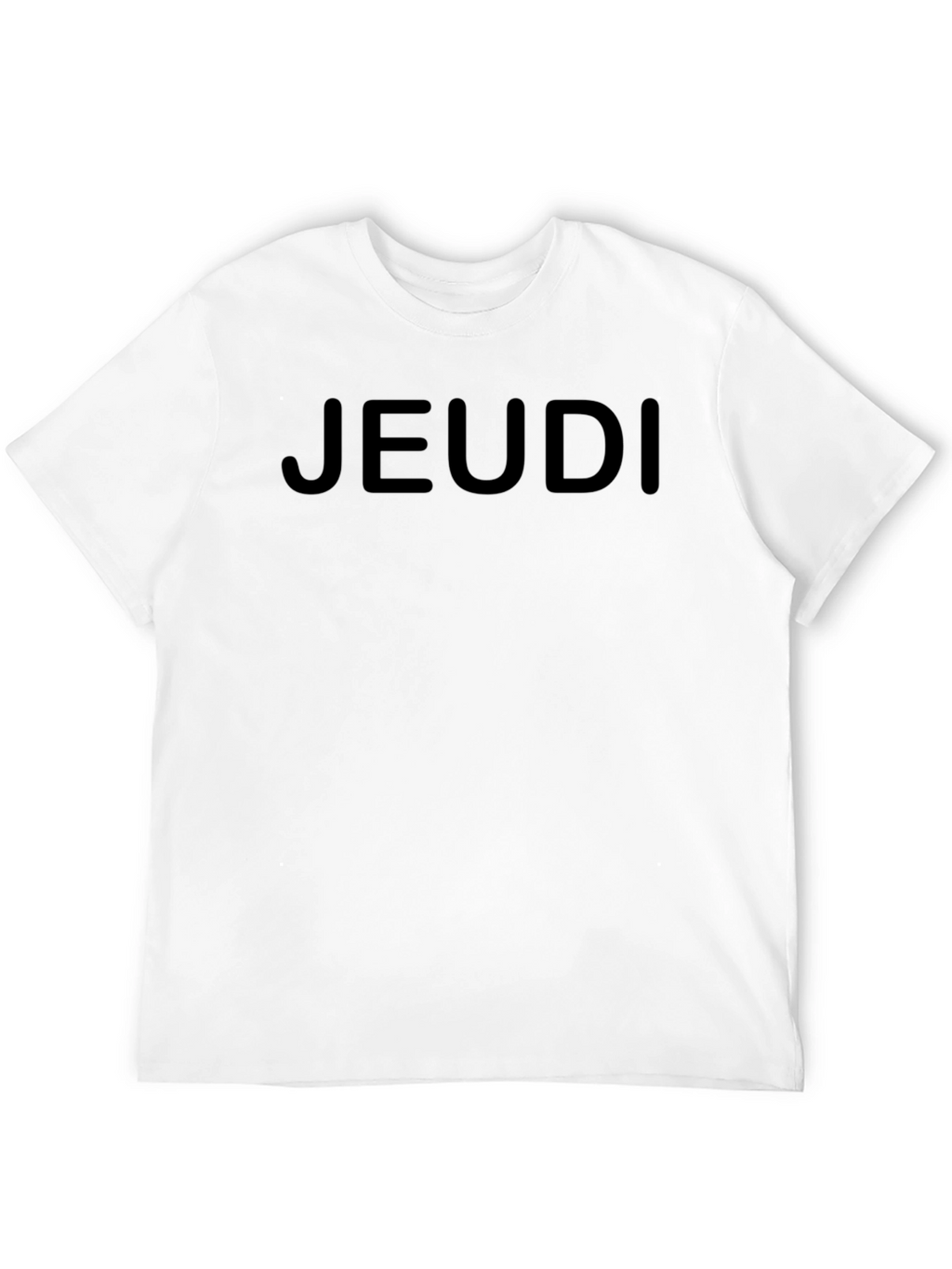 Jeudi Black Graphic Tee - Everyday Casual Wear