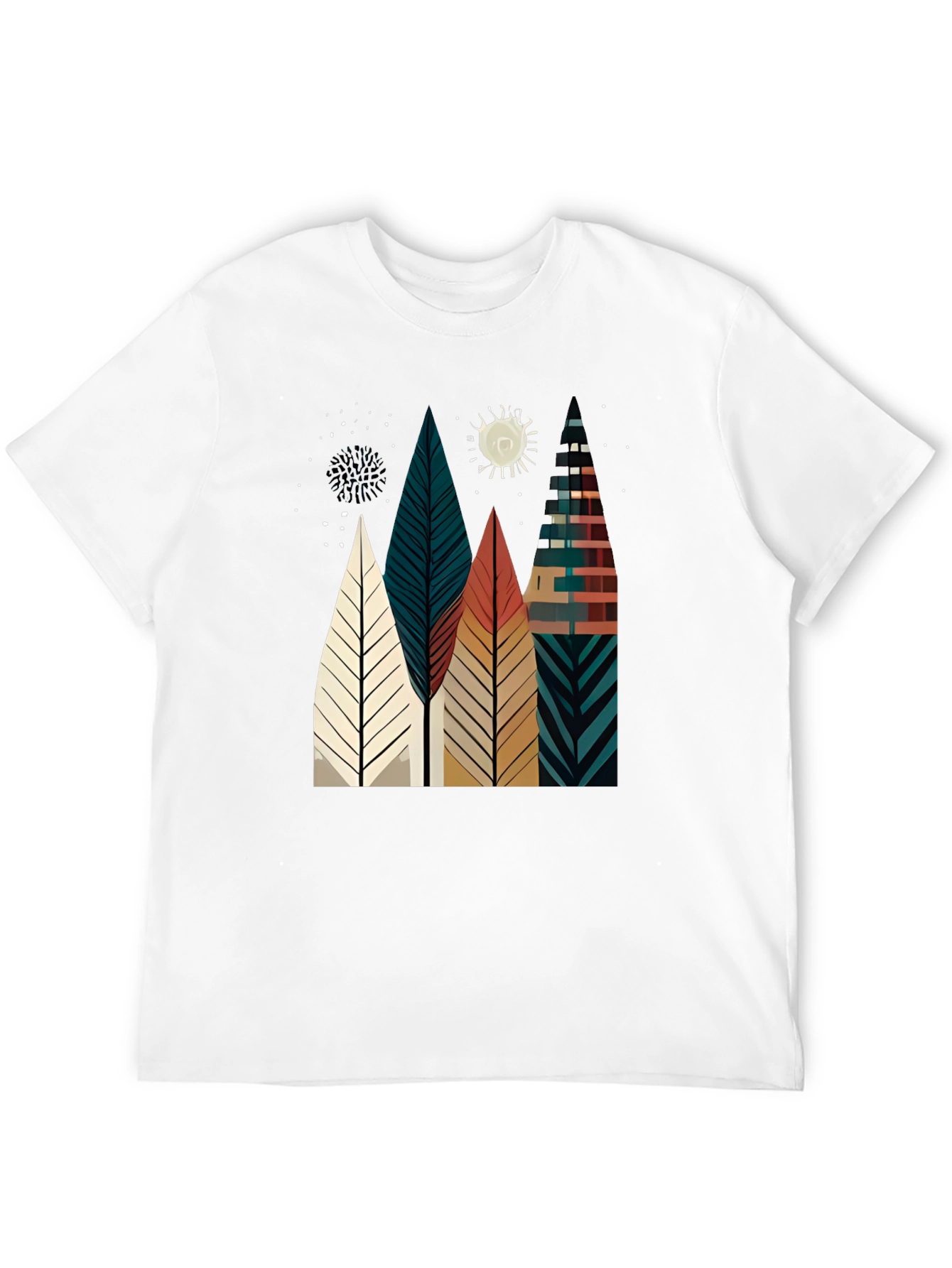 Abstract Geometric Tree Graphic Tee