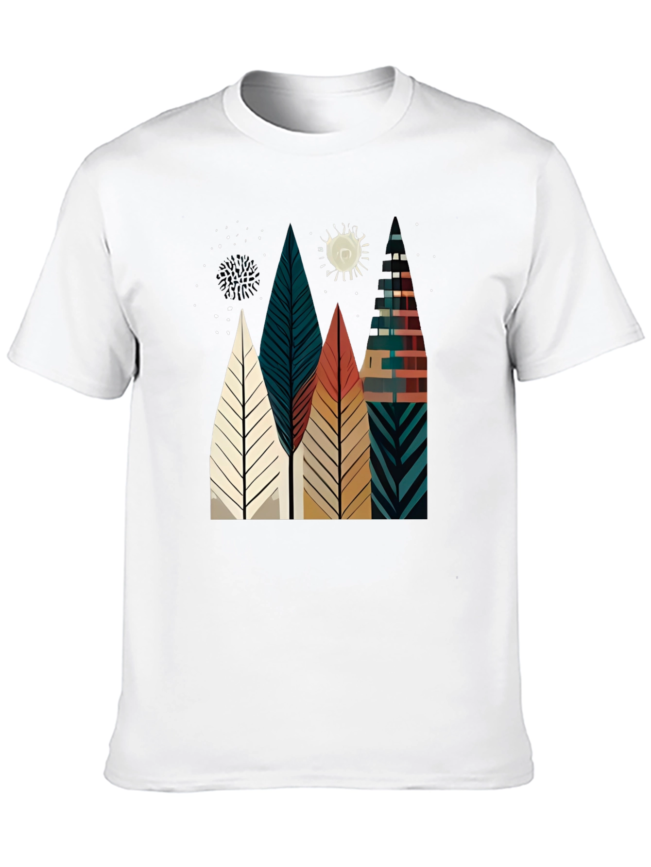 Abstract Geometric Tree Graphic Tee