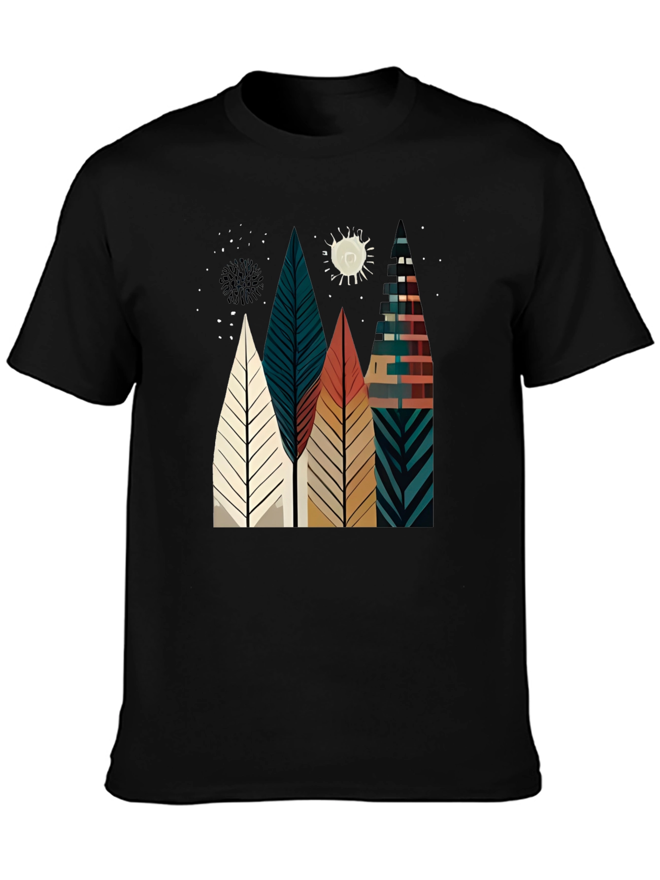 Abstract Geometric Tree Graphic Tee