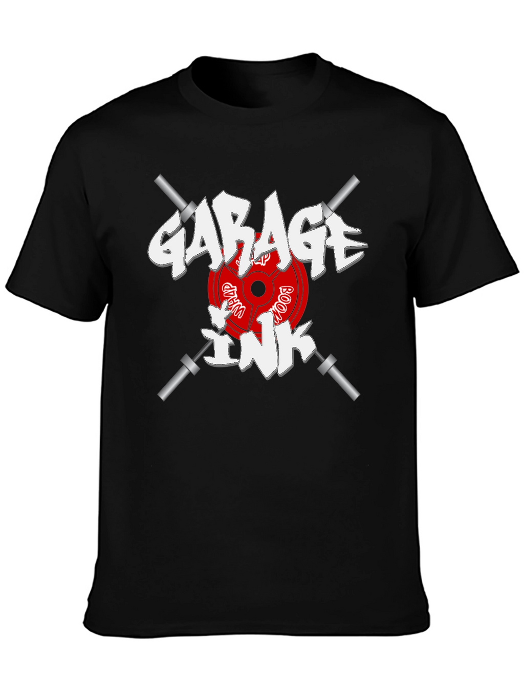 Garage Ink Gym T-Shirt - Black Cotton Graphic Tee