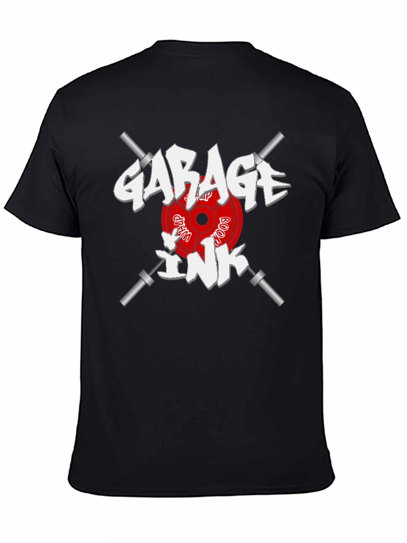 Garage Ink Gym T-Shirt - Black Cotton Graphic Tee
