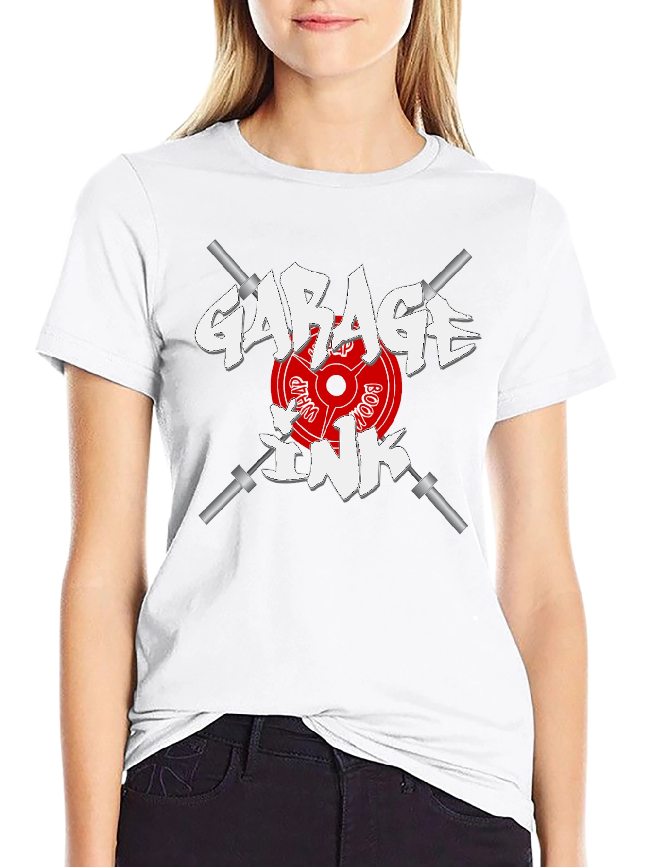 Garage Ink Gym T-Shirt - Black Cotton Graphic Tee