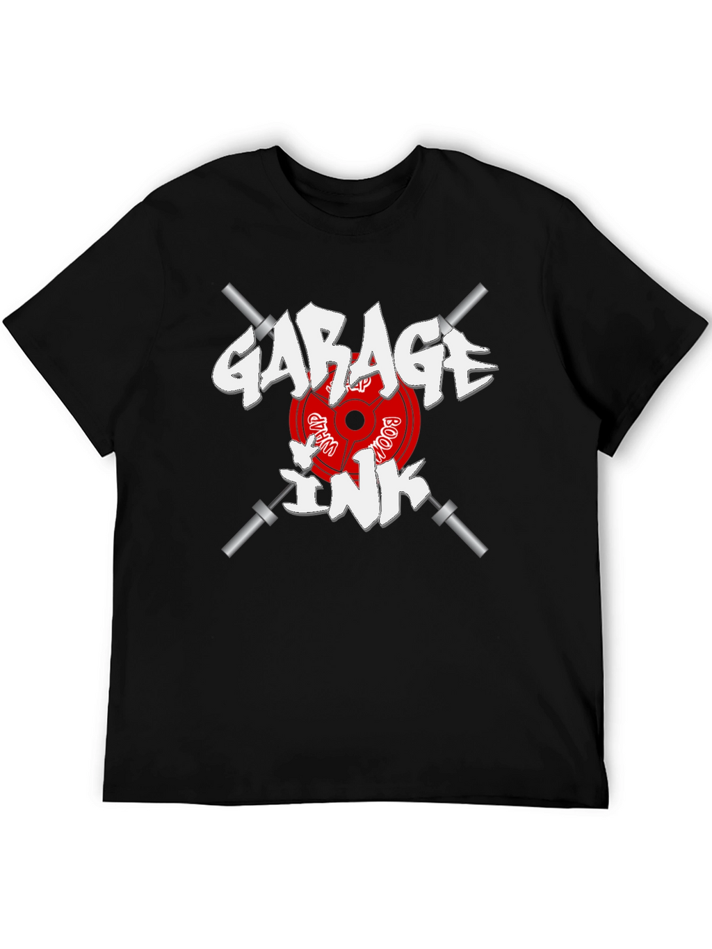 Garage Ink Gym T-Shirt - Black Cotton Graphic Tee