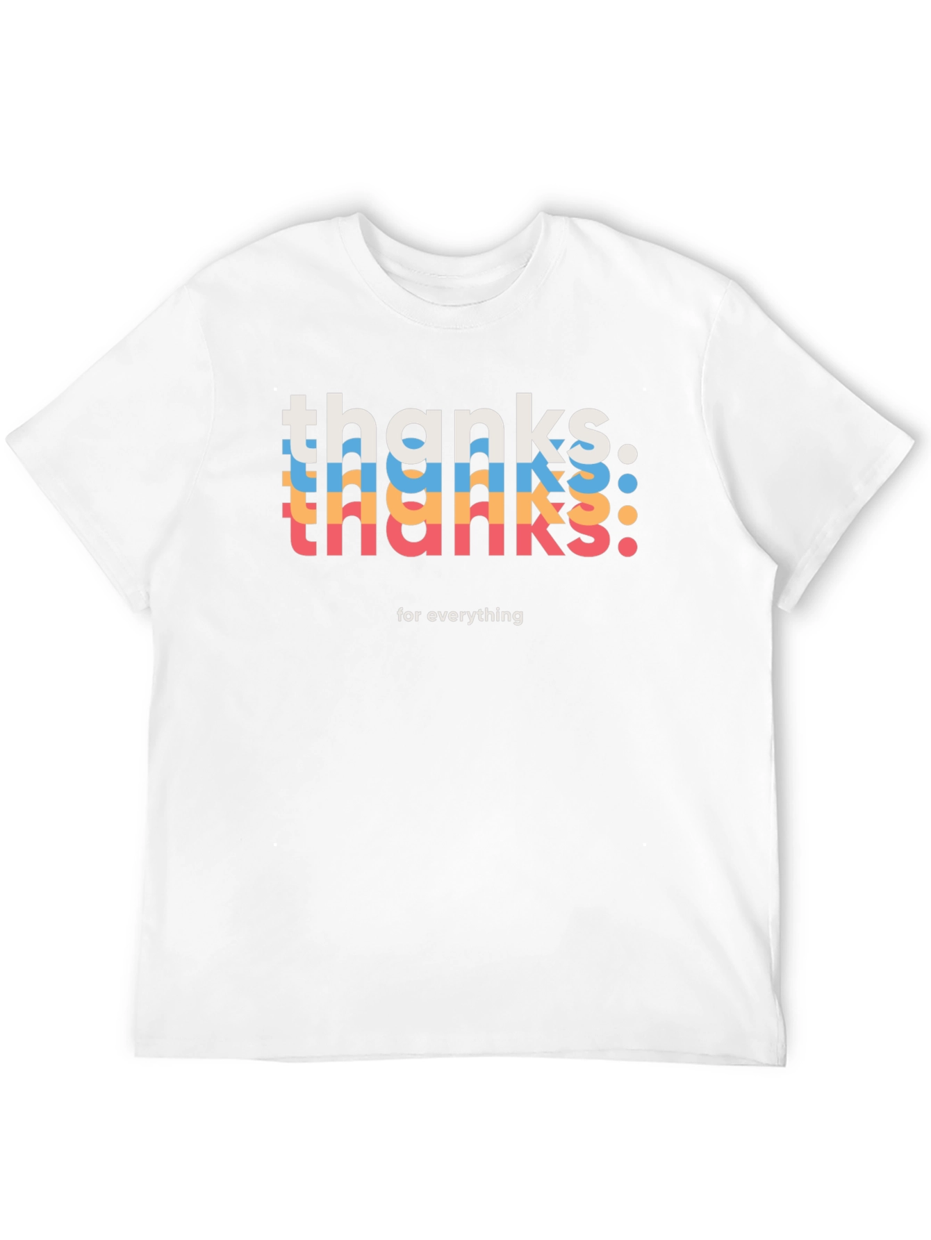 Thanks For Everything Black Graphic T-Shirt