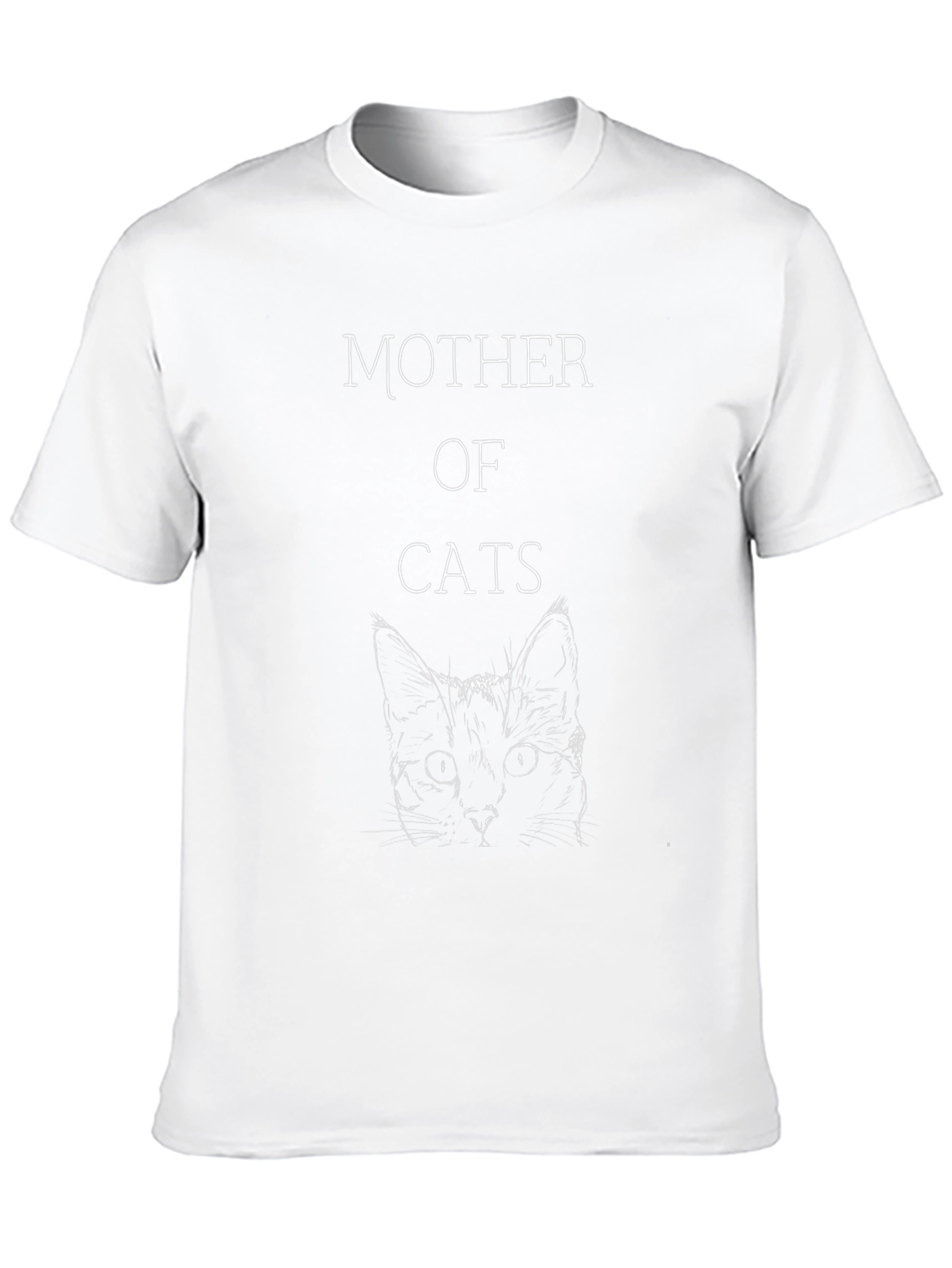 Mother of Cats Black T-Shirt