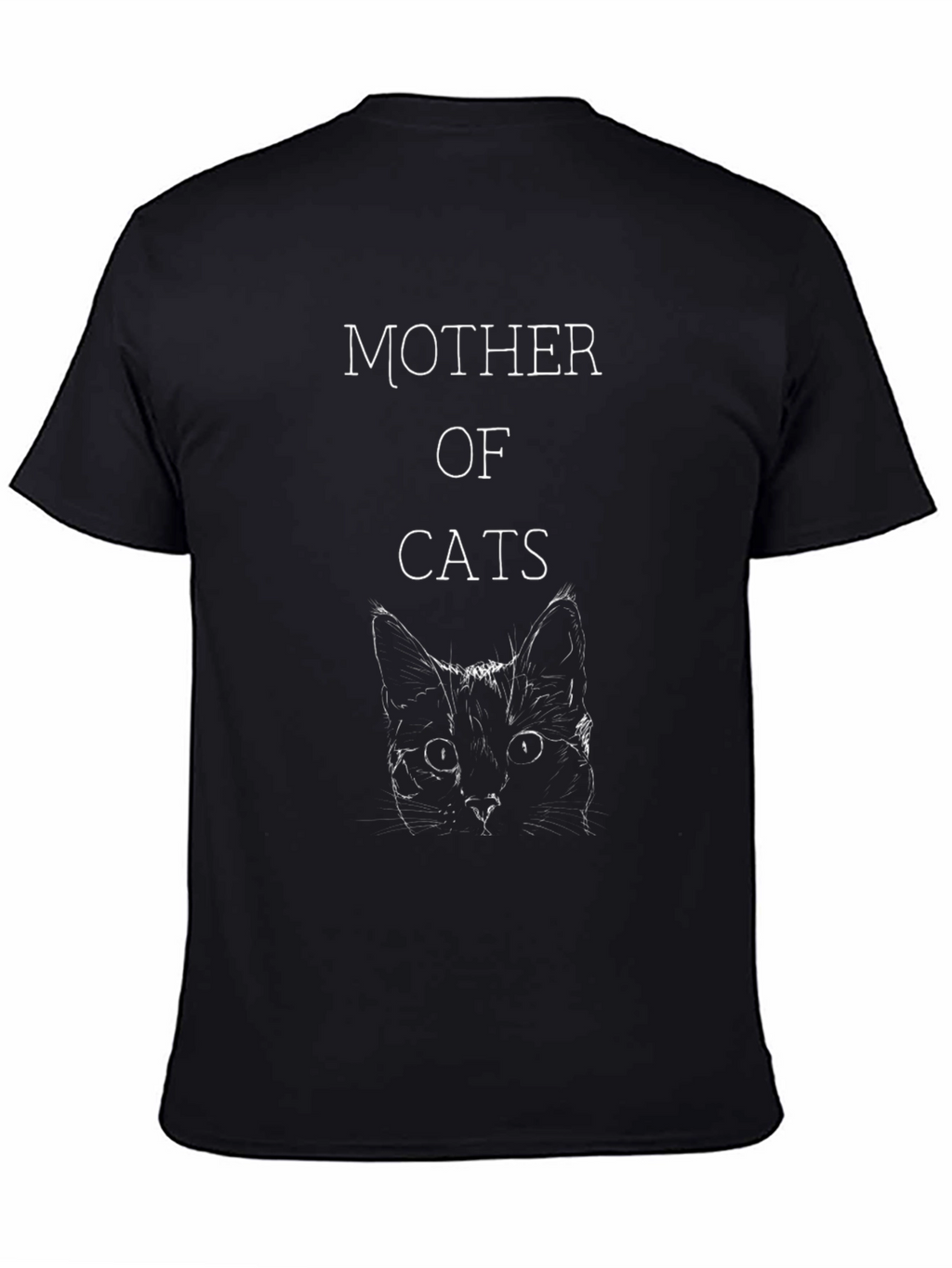 Mother of Cats Black T-Shirt