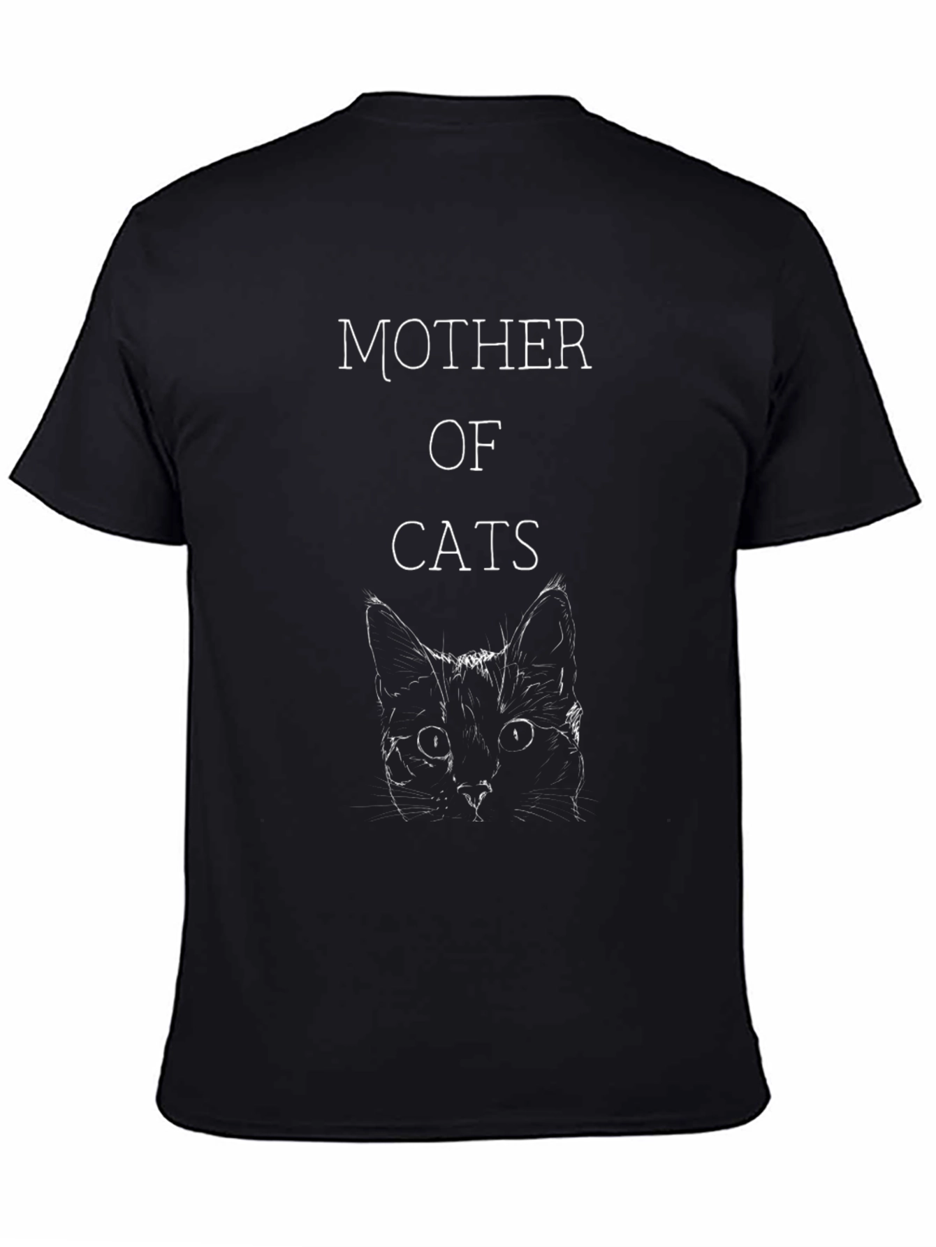 Mother of Cats Black T-Shirt