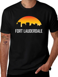 Fort Lauderdale Skyline Graphic T-Shirt