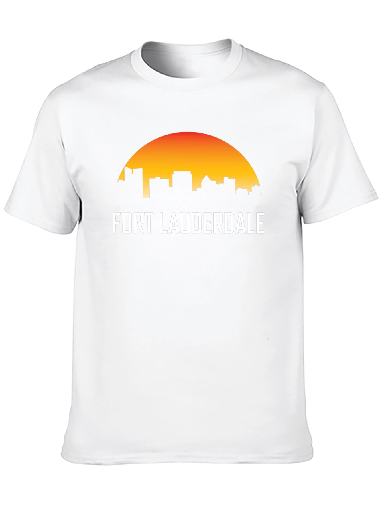Fort Lauderdale Skyline Graphic T-Shirt