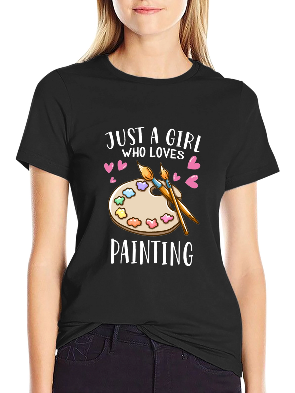 Just a Girl Who Loves Painting T-Shirt