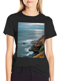 Ocean View Graphic Tee - Coastal Style