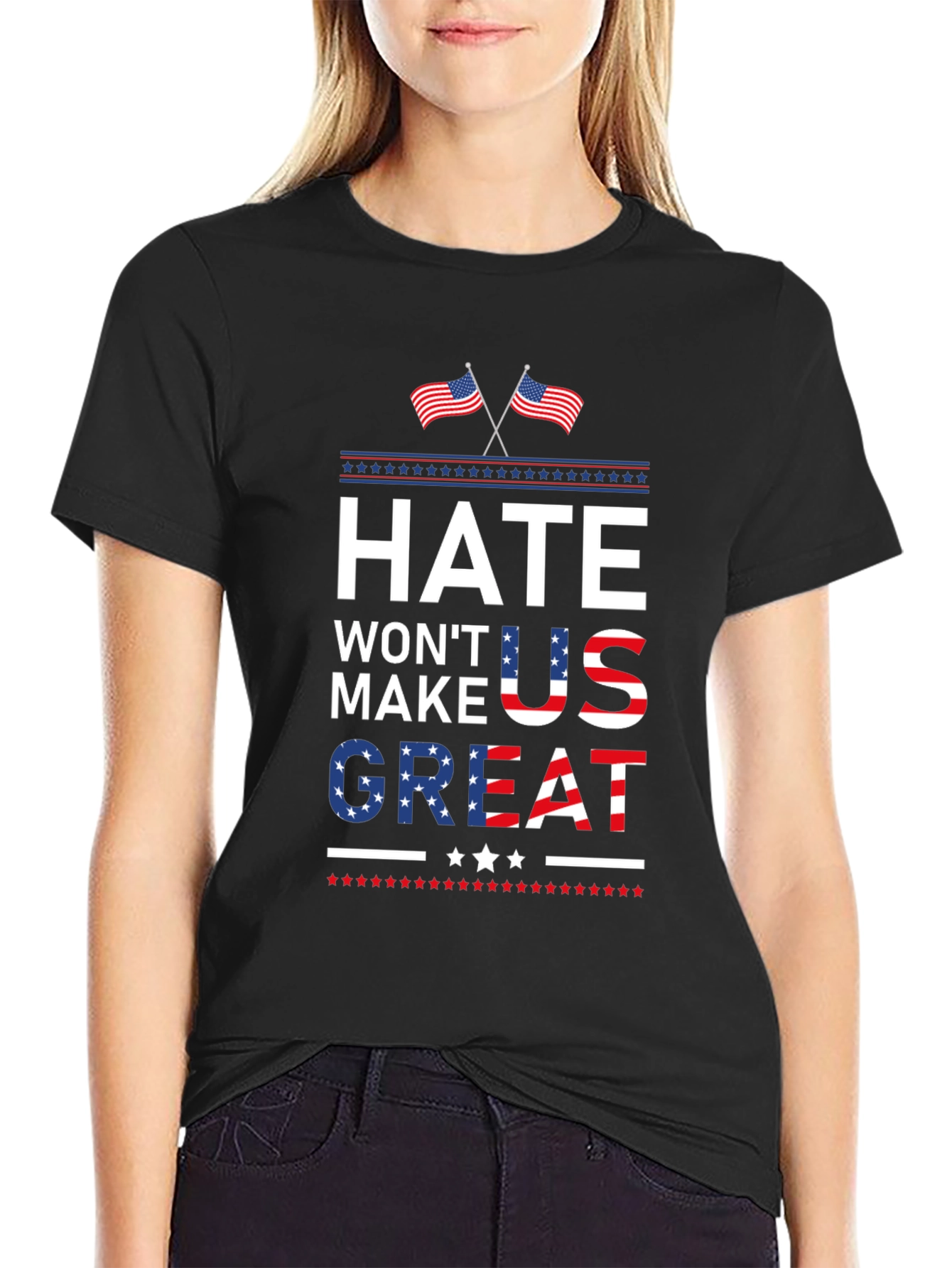 Hate Wont Make Us Great Patriotic T-Shirt