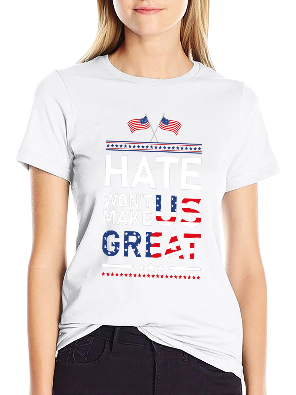 Hate Wont Make Us Great Patriotic T-Shirt