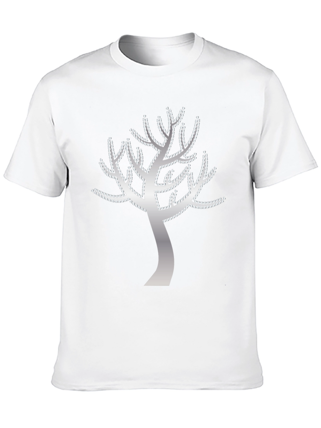 Tree of Hearts Graphic Tee - Black Cotton T-Shirt