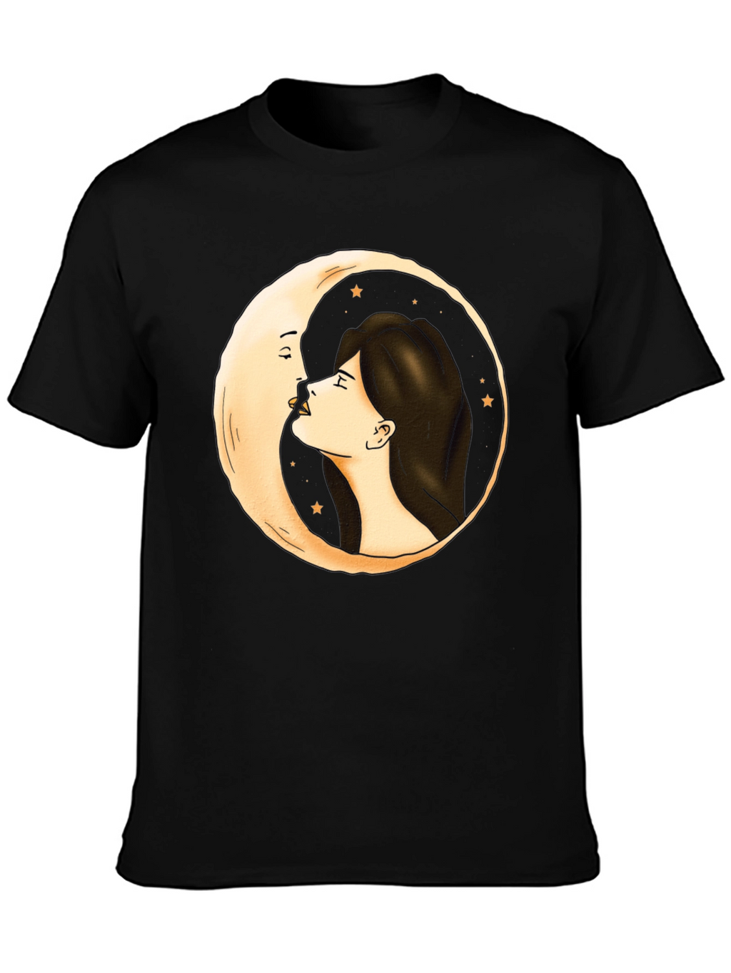 Moon Kiss Graphic Tee - Unique Design