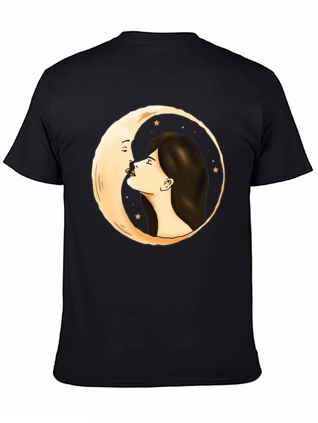 Moon Kiss Graphic Tee - Unique Design