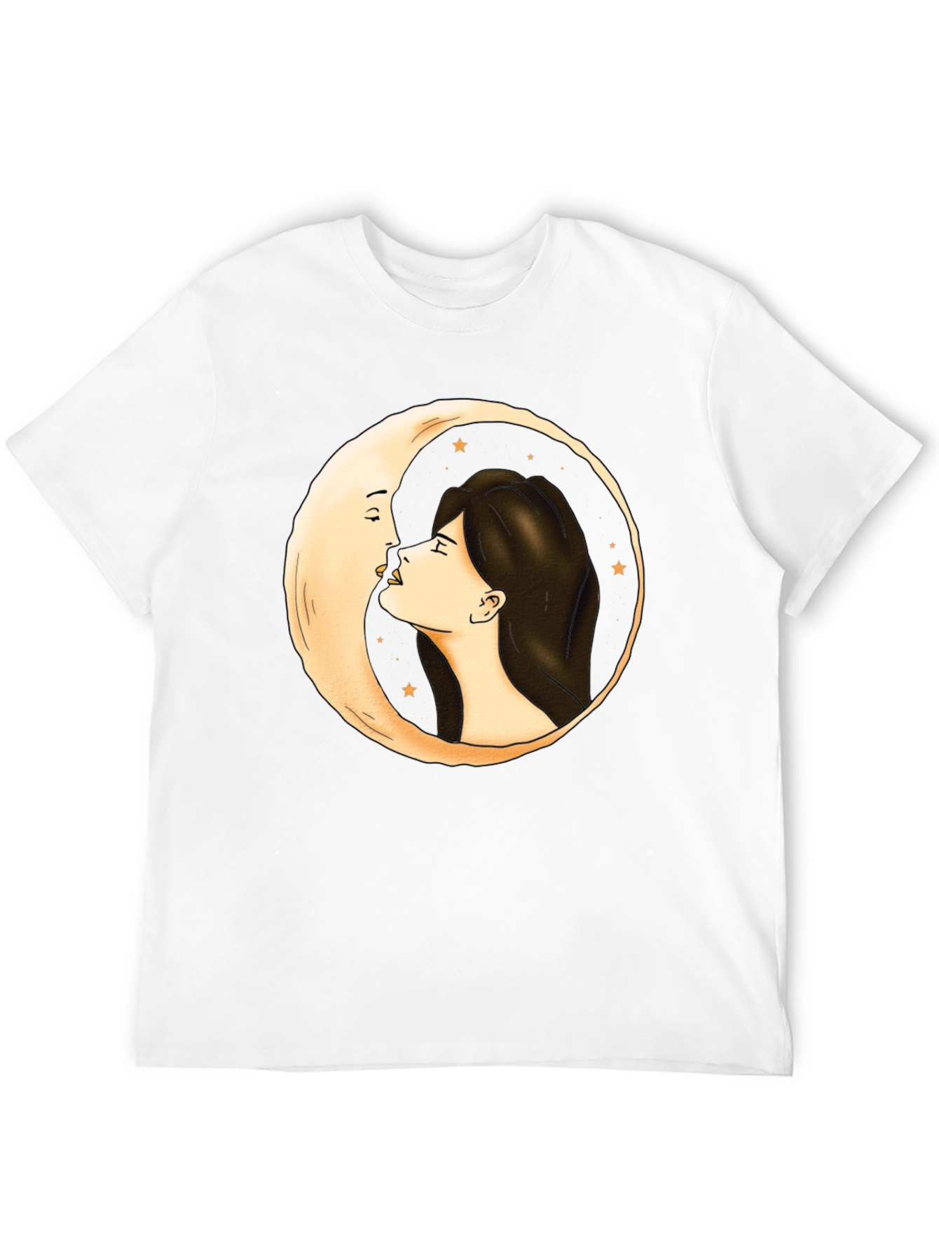 Moon Kiss Graphic Tee - Unique Design