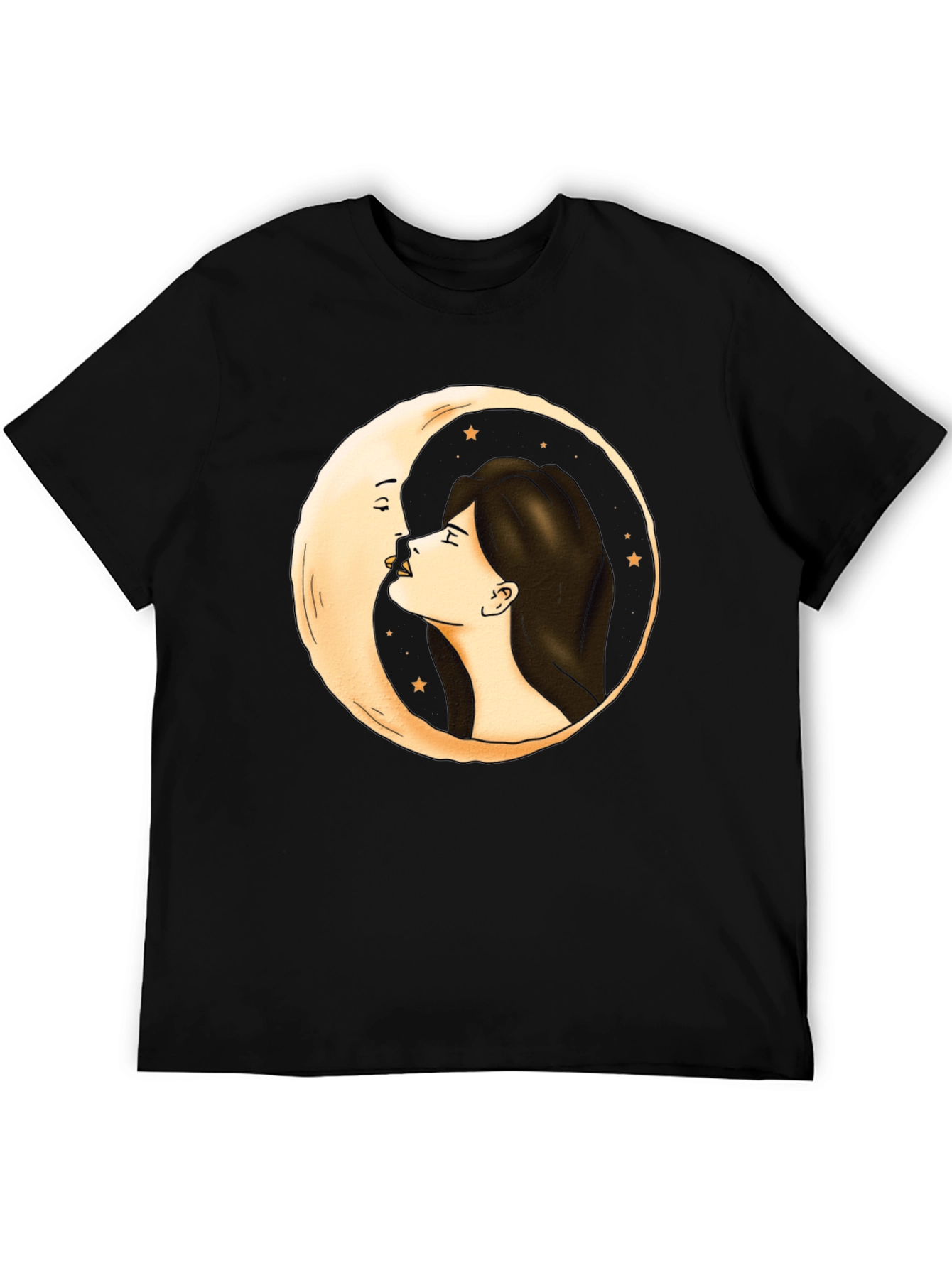 Moon Kiss Graphic Tee - Unique Design