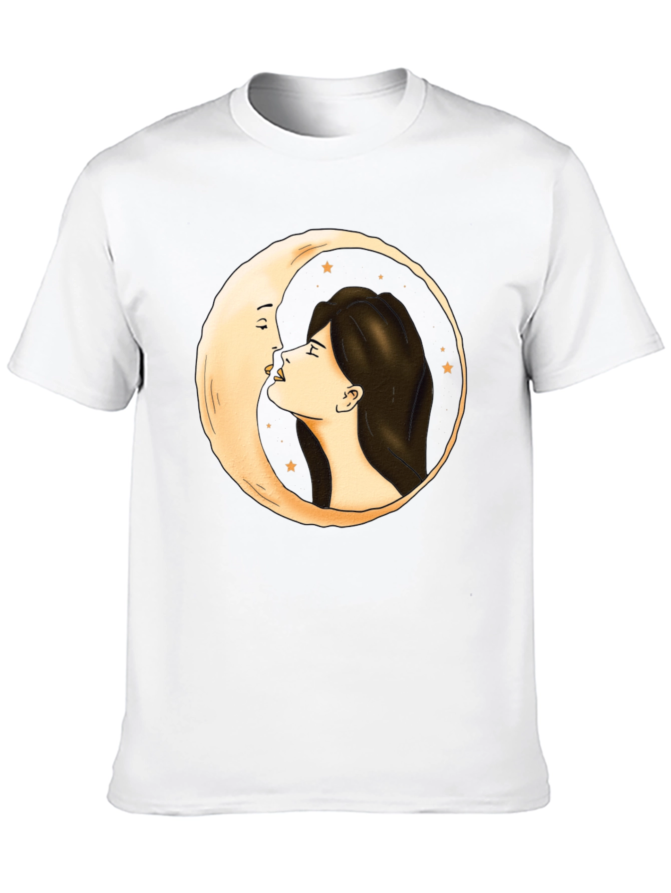 Moon Kiss Graphic Tee - Unique Design