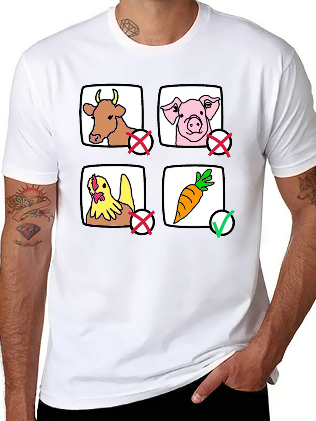 Vegan Lifestyle T-Shirt - Carrot No Meat