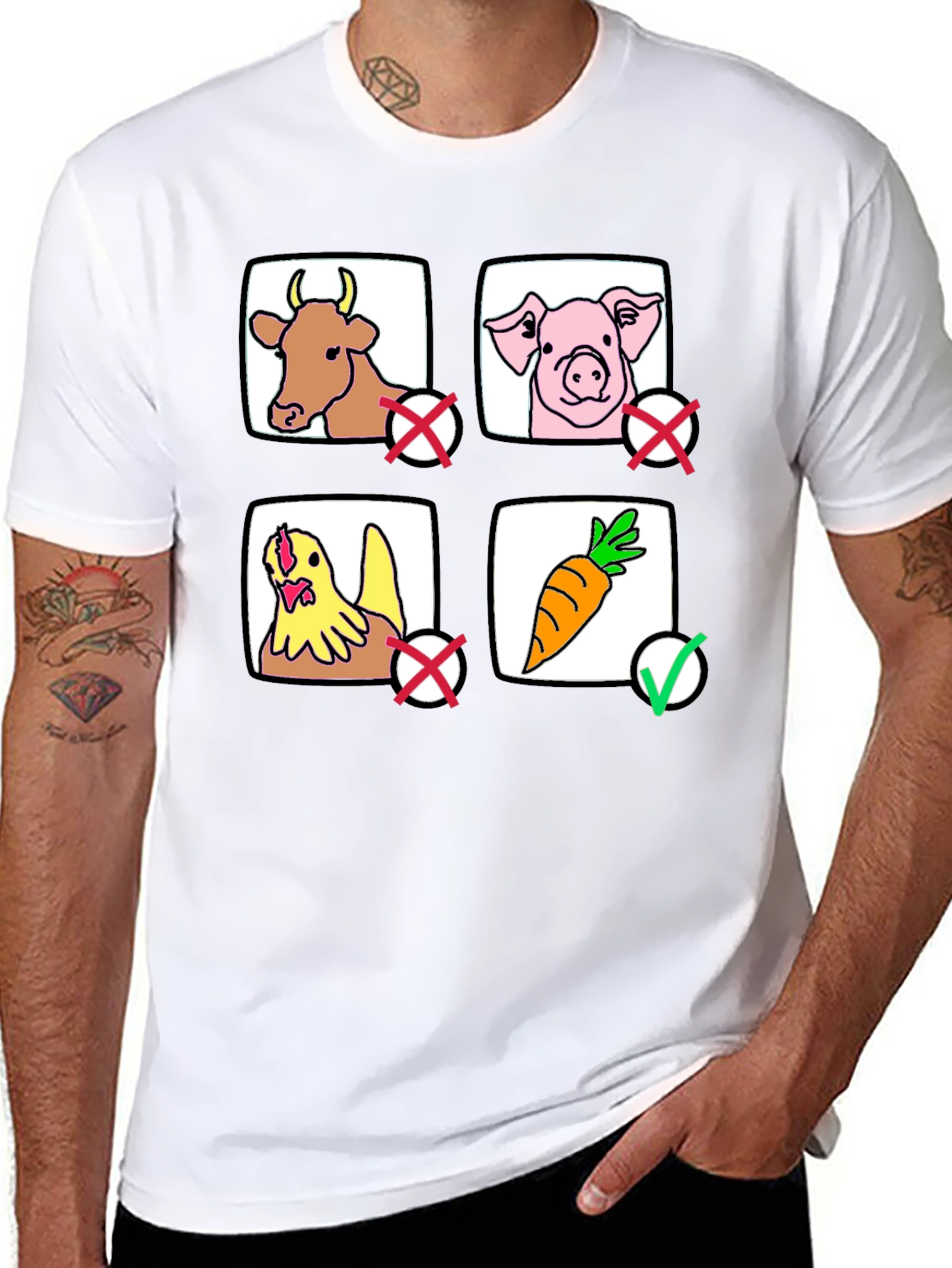 Vegan Lifestyle T-Shirt - Carrot No Meat