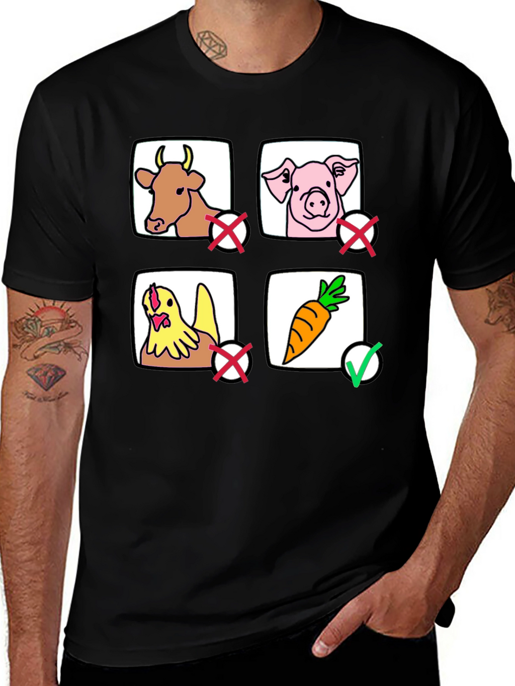 Vegan Lifestyle T-Shirt - Carrot No Meat