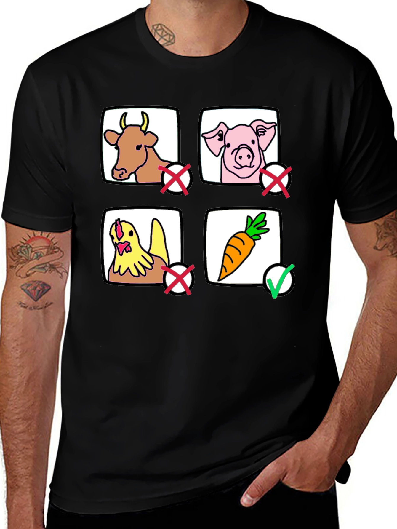 Vegan Lifestyle T-Shirt - Carrot No Meat