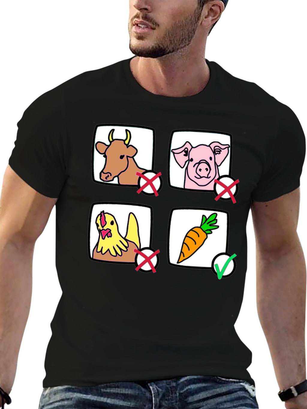 Vegan Lifestyle T-Shirt - Carrot No Meat