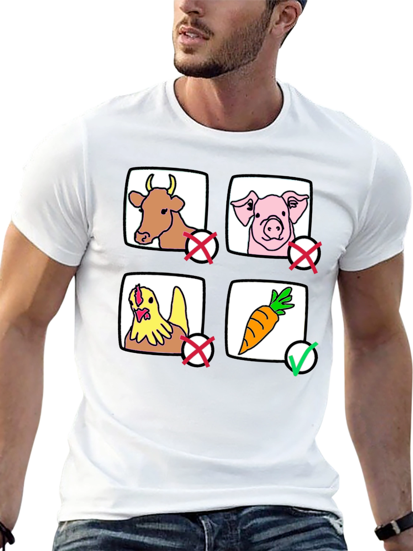 Vegan Lifestyle T-Shirt - Carrot No Meat