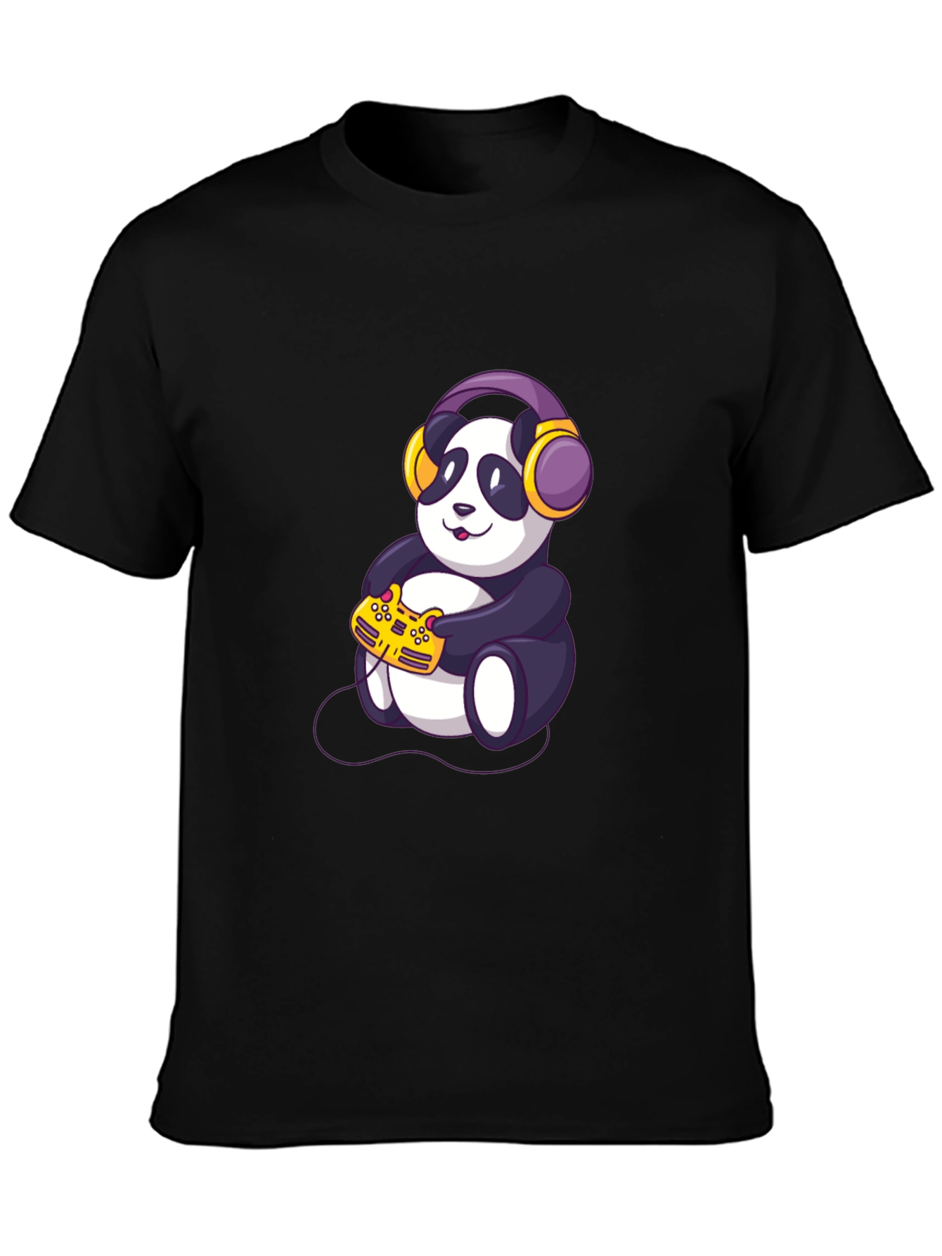 Gamer Panda Graphic T-Shirt
