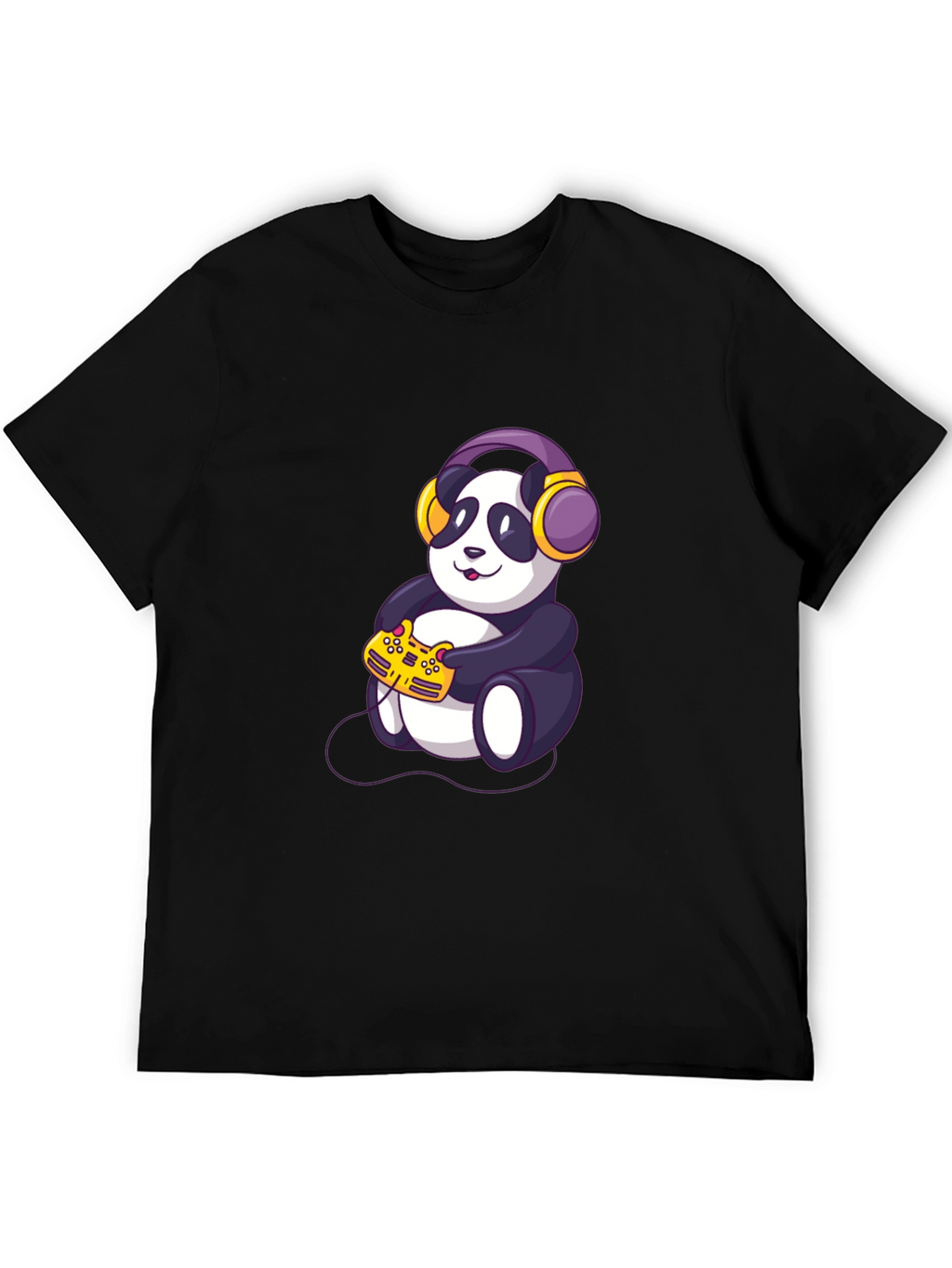 Gamer Panda Graphic T-Shirt