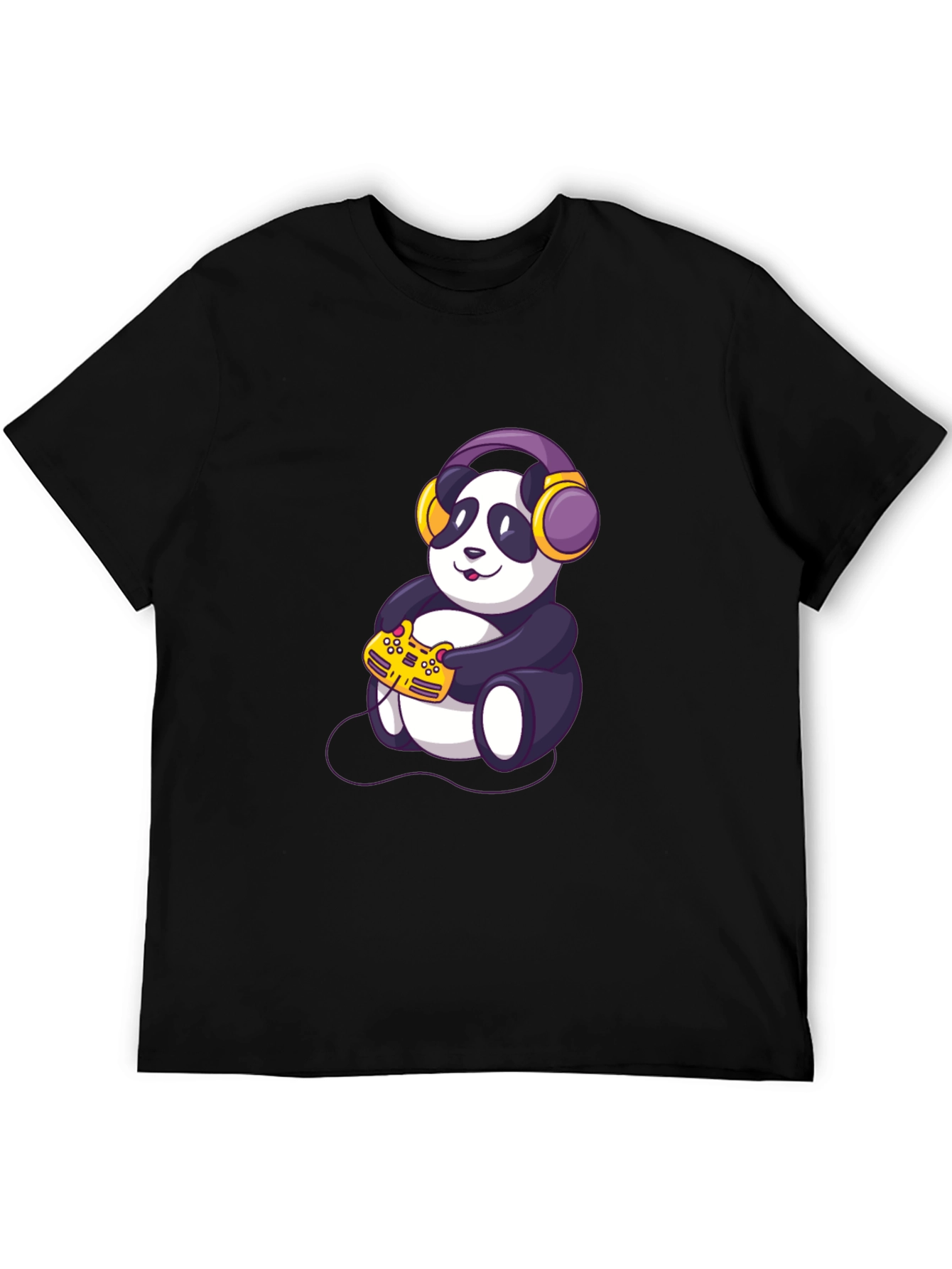 Gamer Panda Graphic T-Shirt