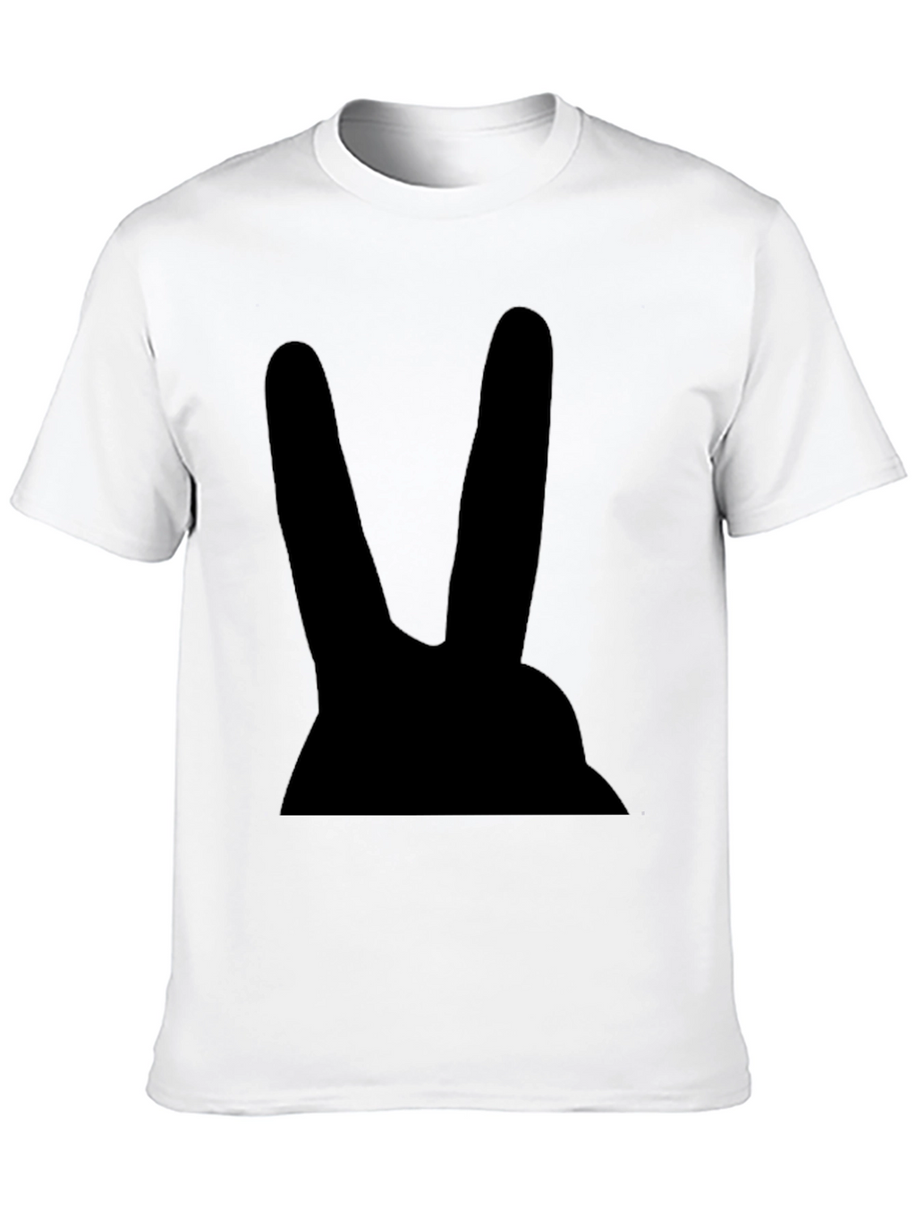 Black Rabbit Graphic Tee - Mens Casual Cotton T-Shirt
