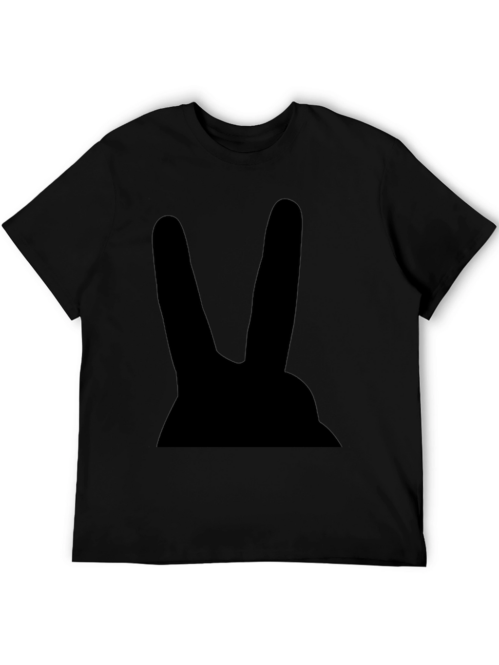 Black Rabbit Graphic Tee - Mens Casual Cotton T-Shirt