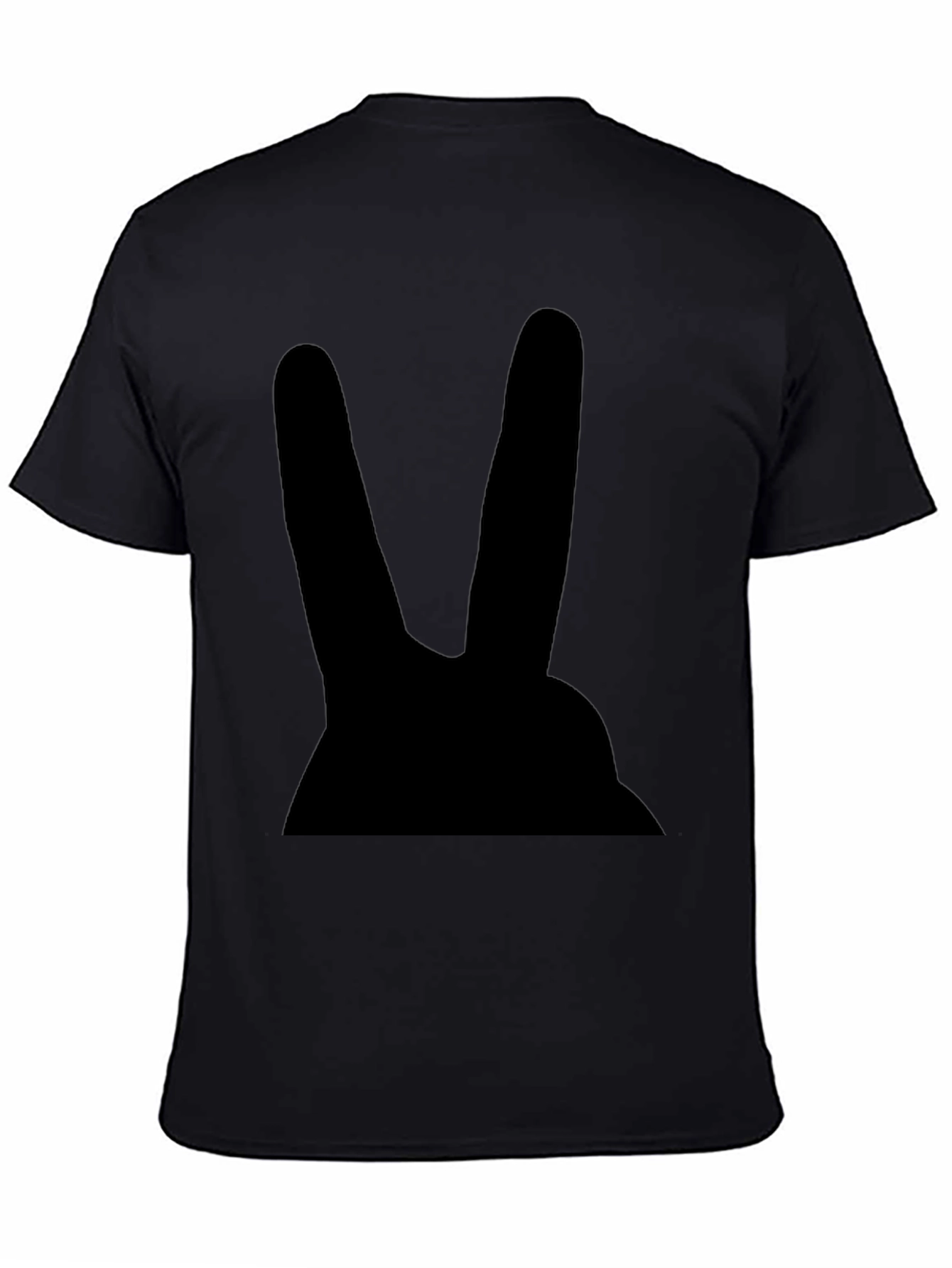 Black Rabbit Graphic Tee - Mens Casual Cotton T-Shirt