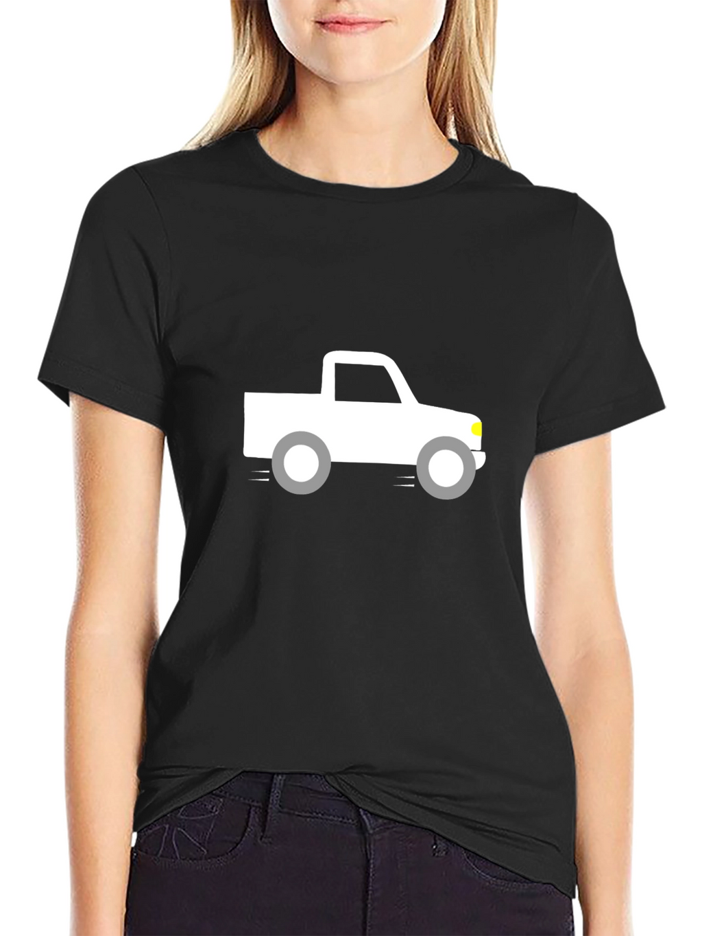Truck Graphic Tee - Black Cotton Blend