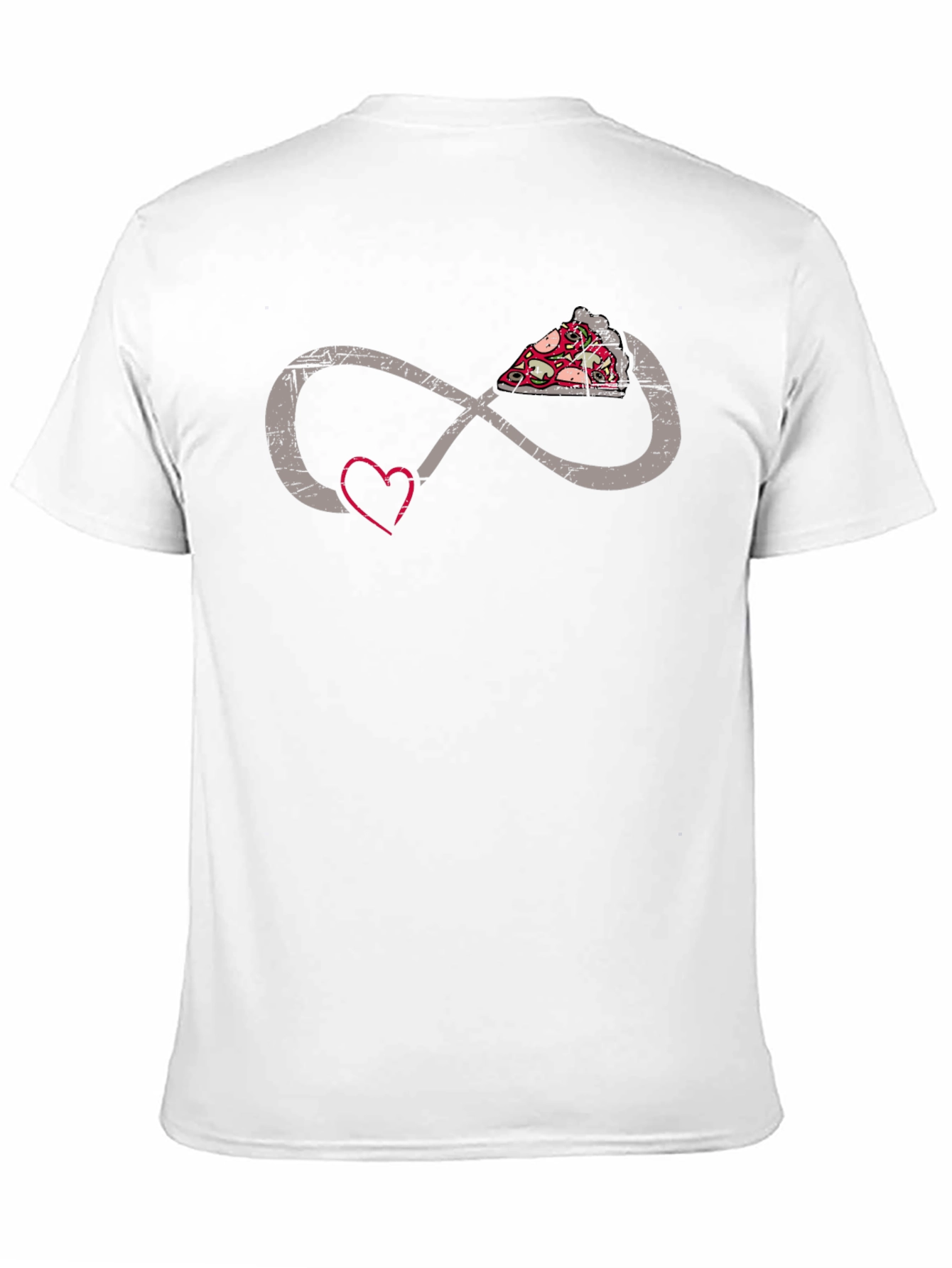 Pizza Infinity Heart T-Shirt