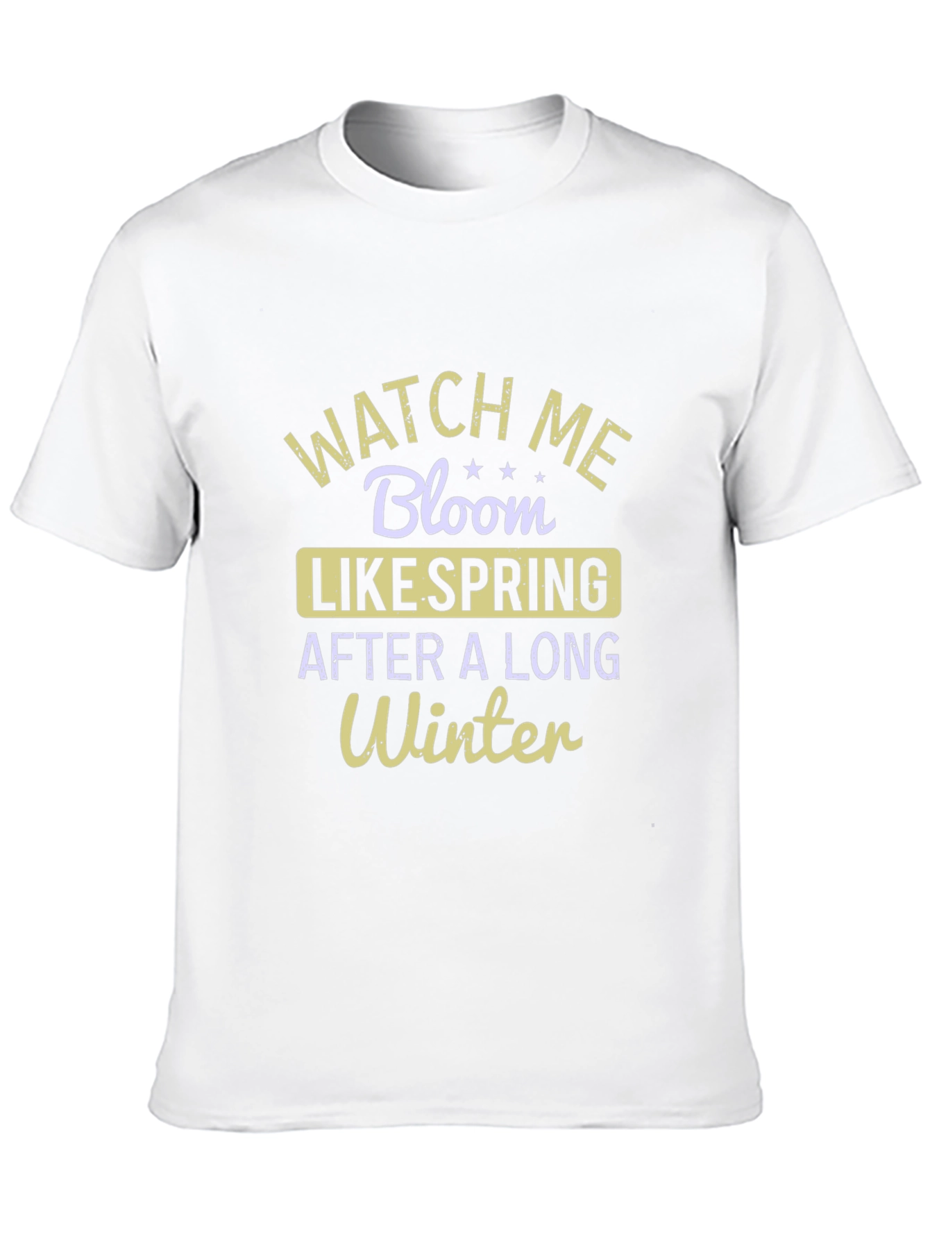 Watch Me Bloom Spring T-Shirt - Black