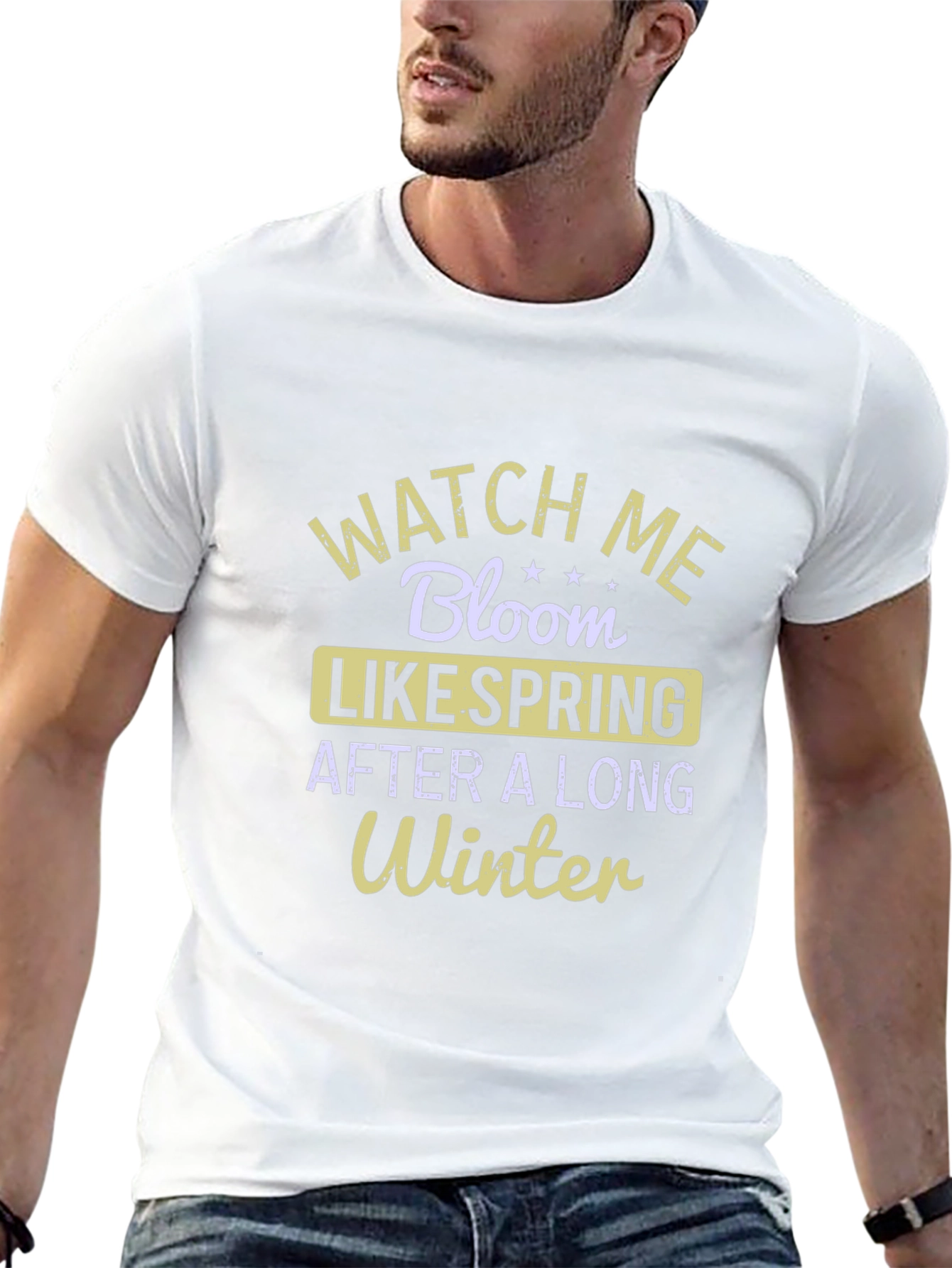 Watch Me Bloom Spring T-Shirt - Black